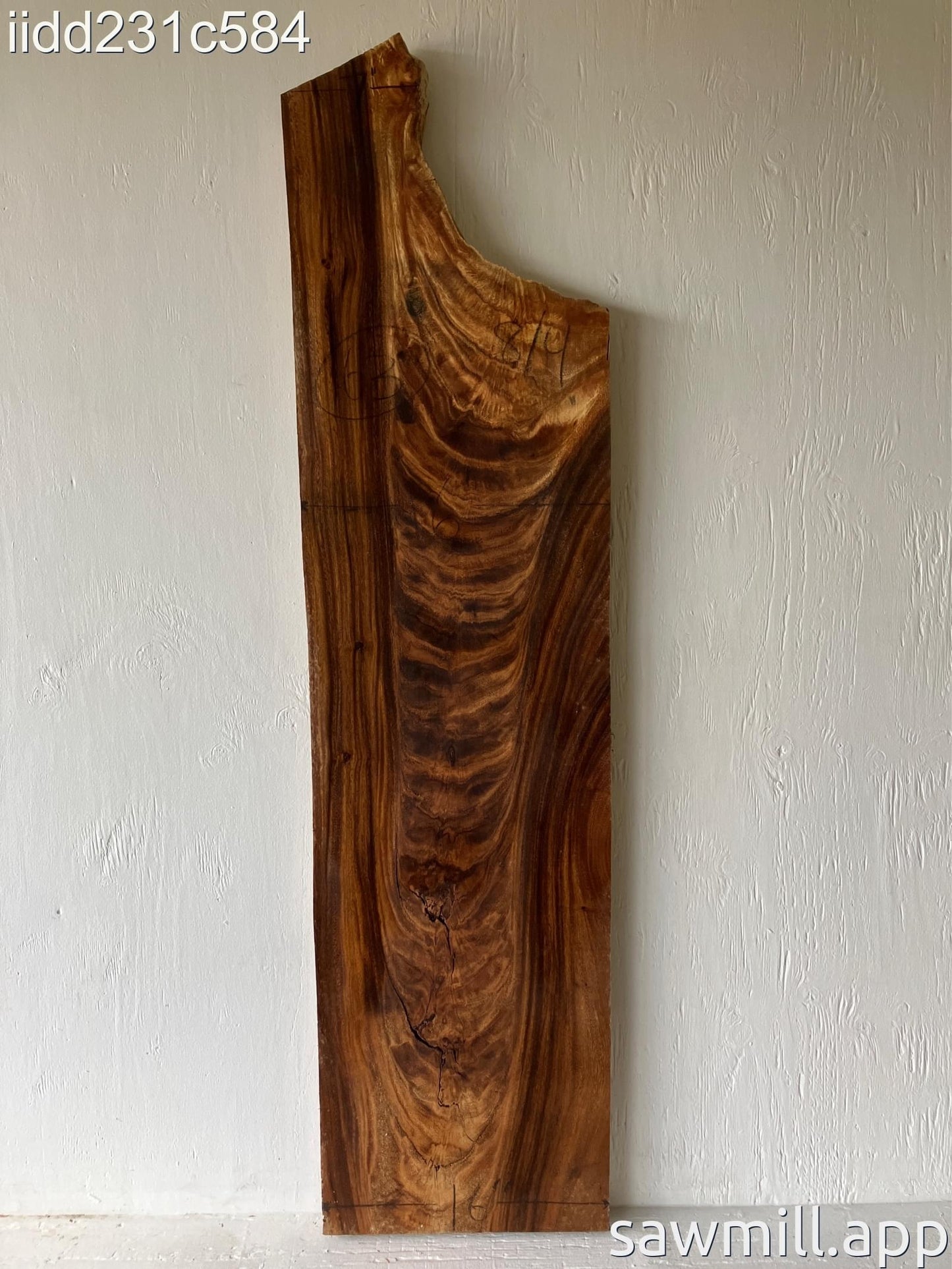 2" x 16" x 63" Monkeypod