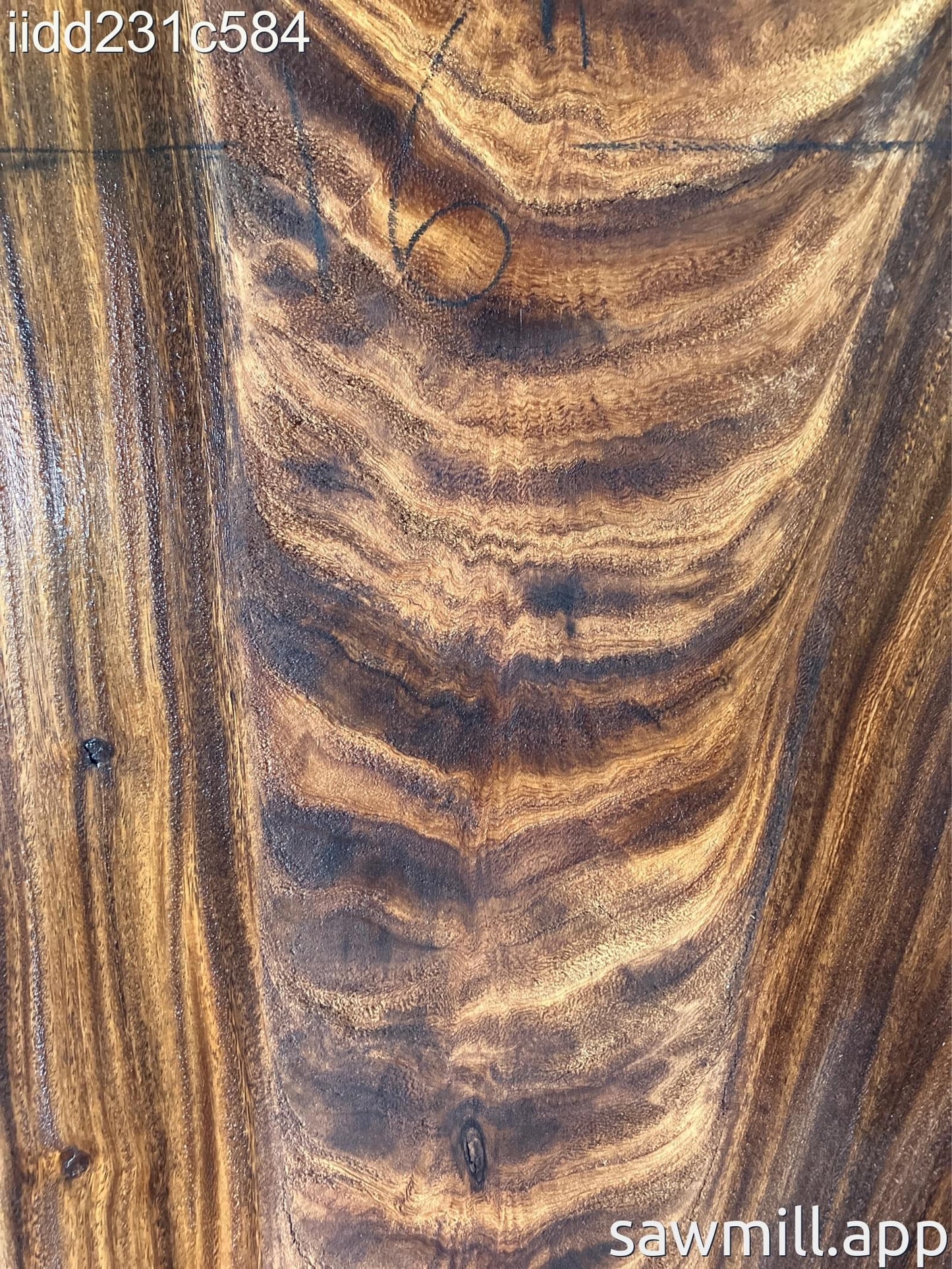 2" x 16" x 63" Monkeypod