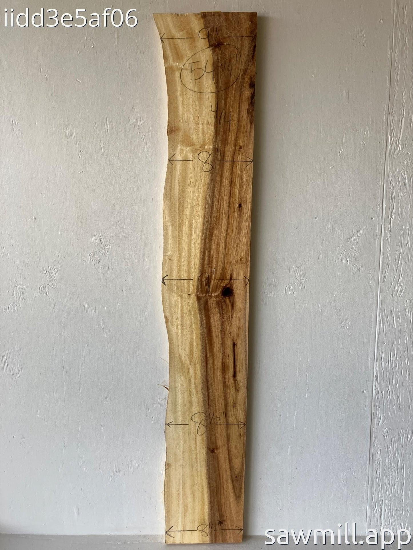 1" x 9" x 54" Monkeypod