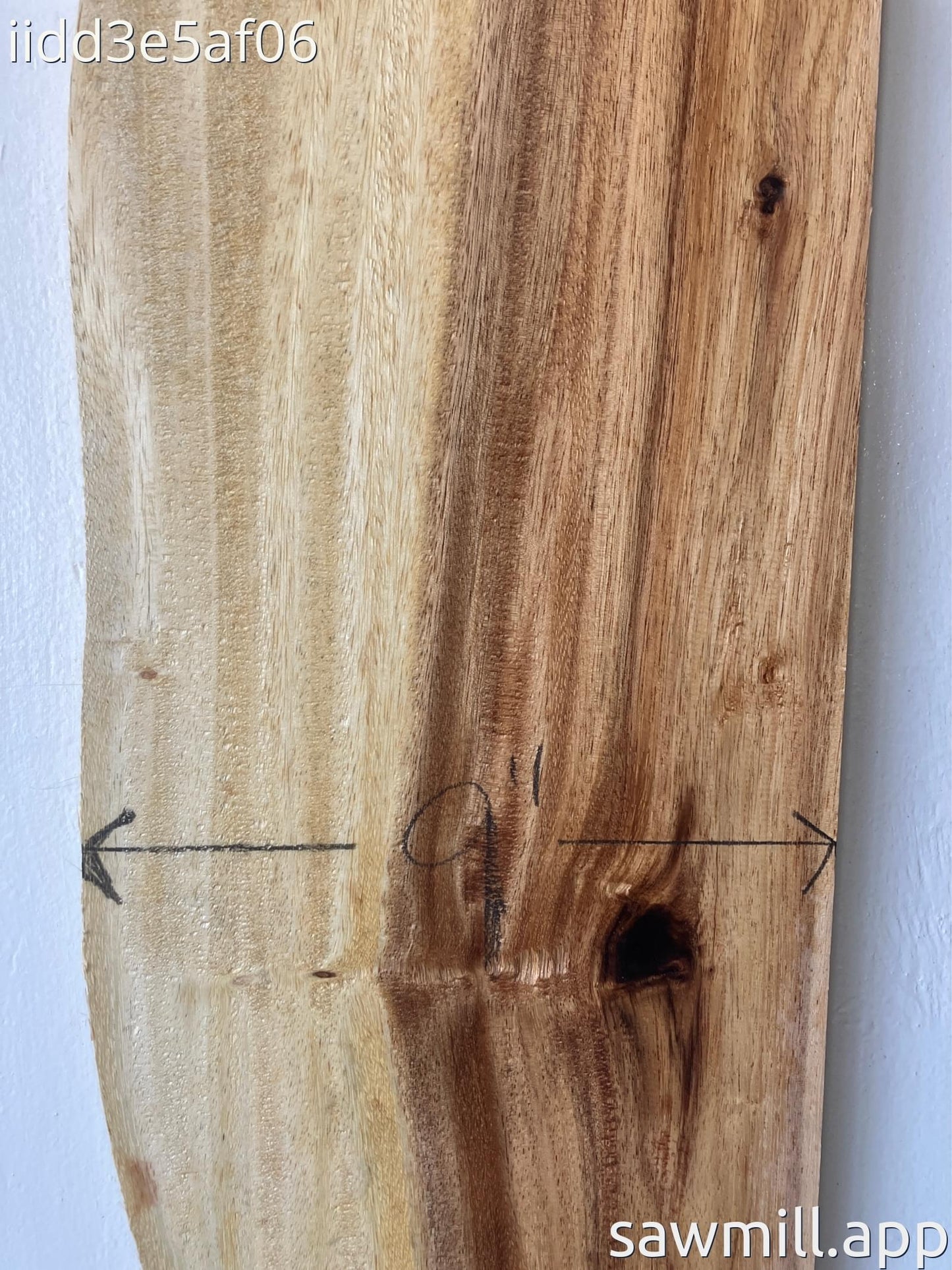 1" x 9" x 54" Monkeypod