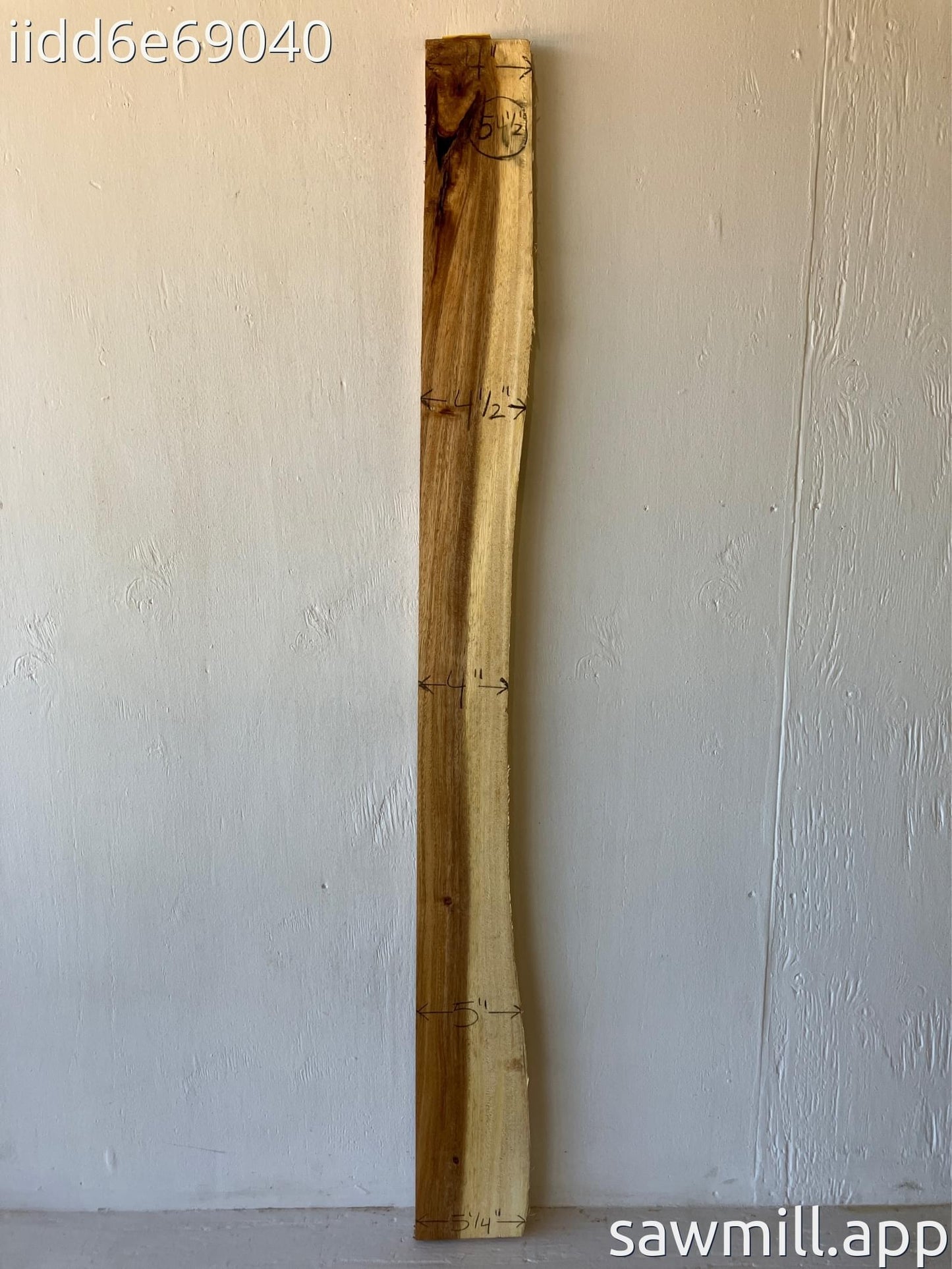 1" x 5" x 54" Monkeypod