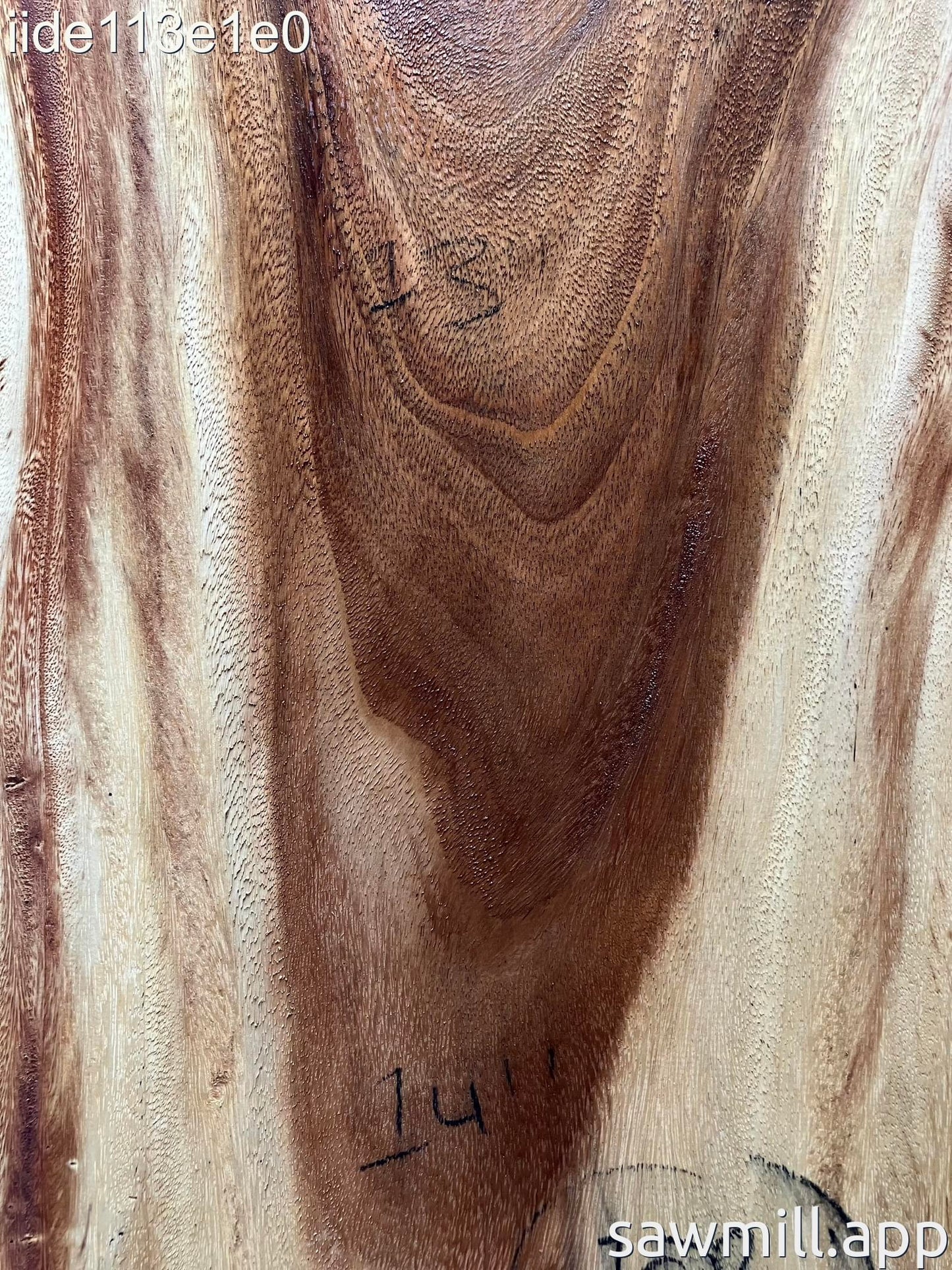 1.75" x 16" x 102" Monkeypod