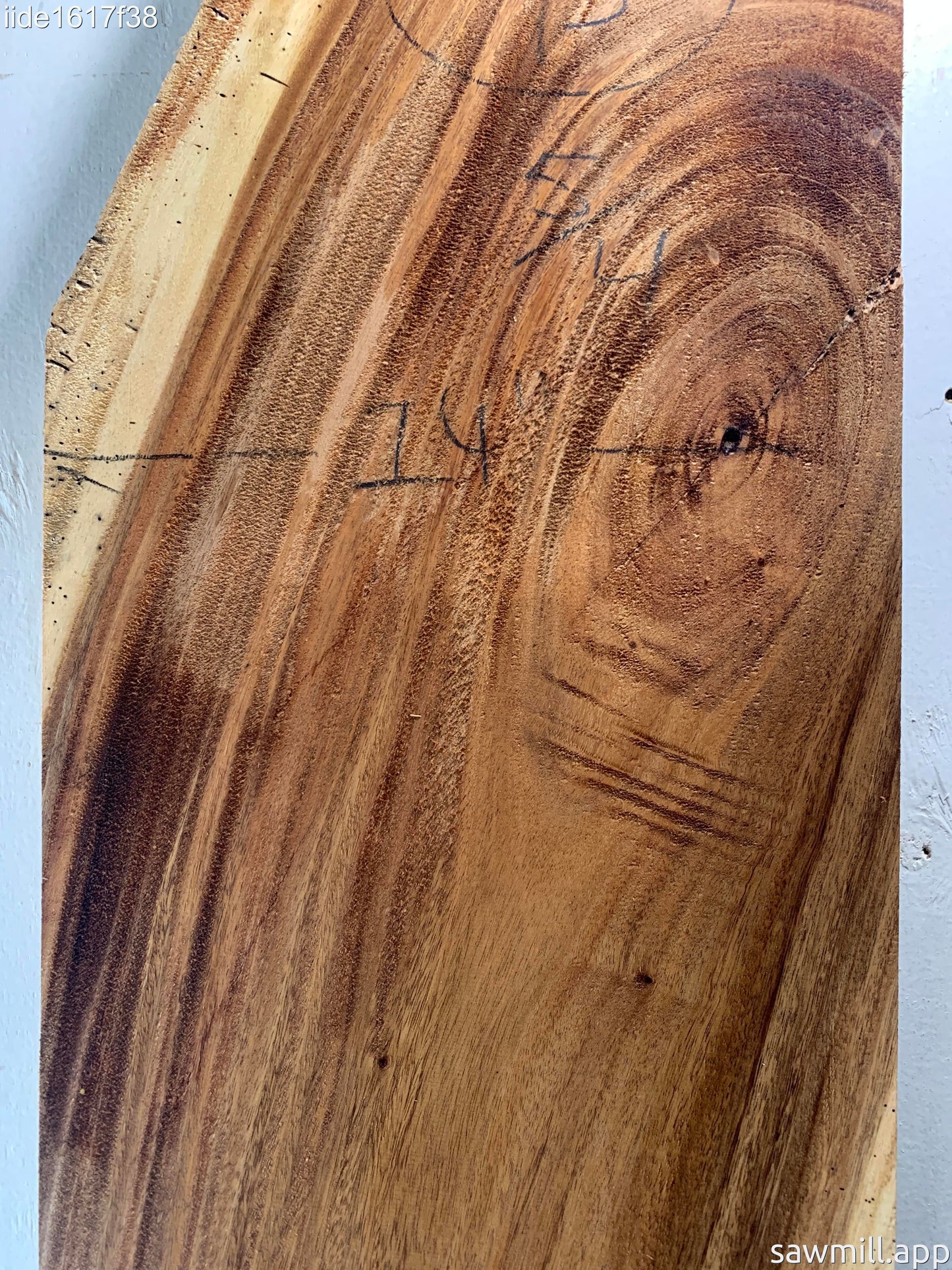 1.25" x 14" x 93" Monkeypod