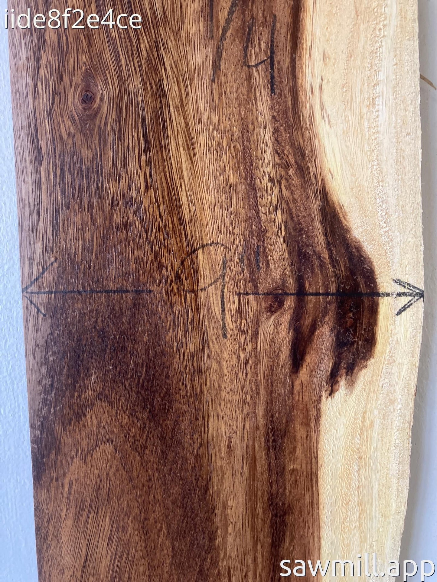 1" x 9" x 49" Monkeypod