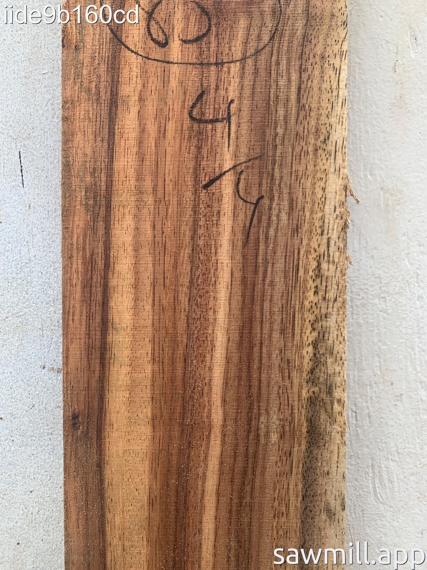 1" x 7" x 85" Chocolate Albizia