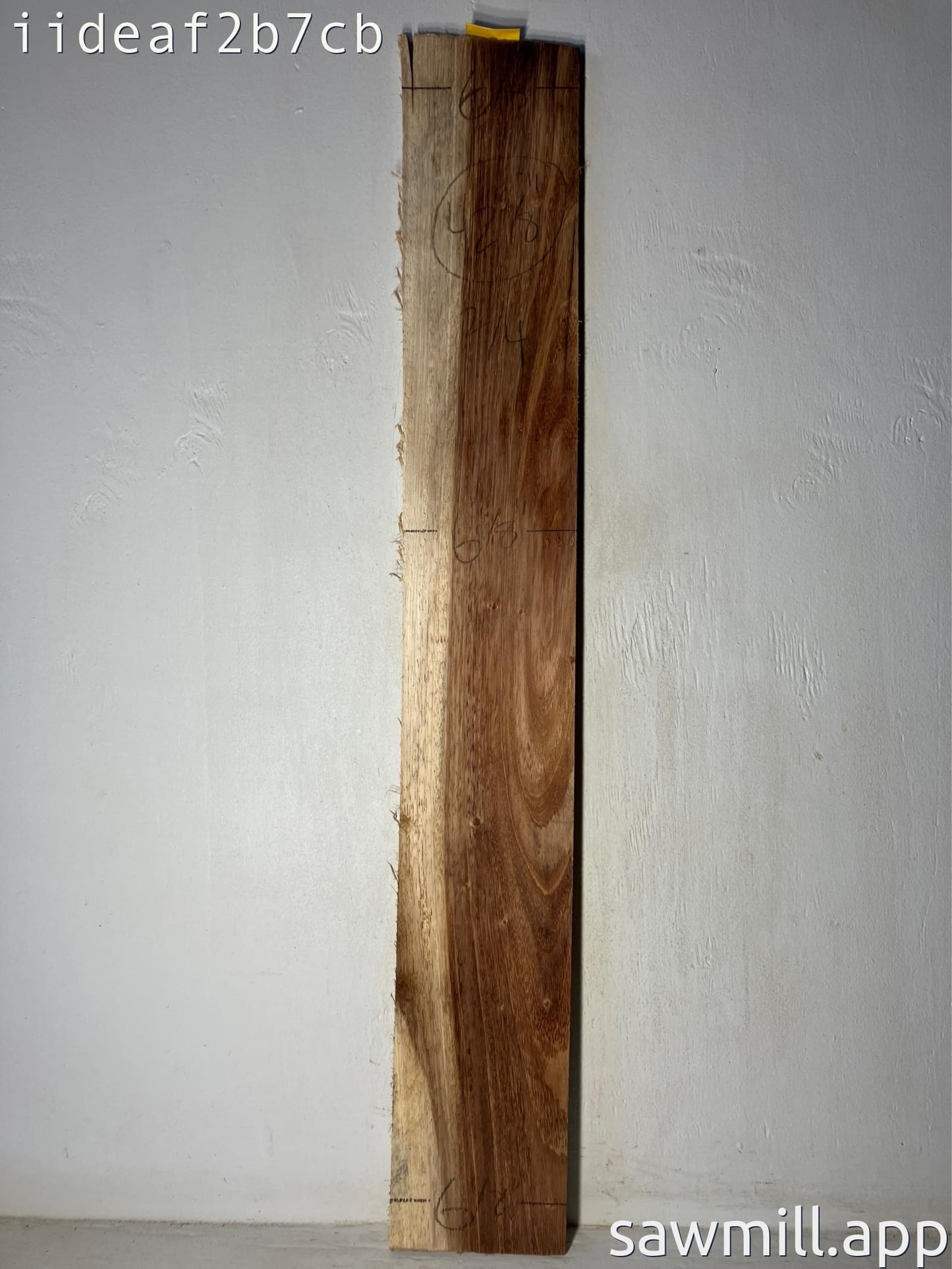 0.5" x 6" x 42" Chocolate Albizia