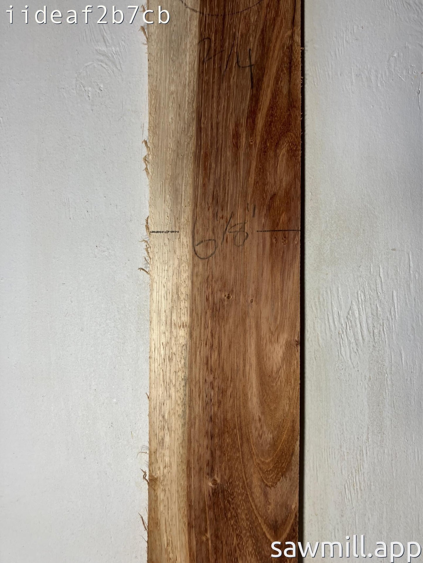 0.5" x 6" x 42" Chocolate Albizia