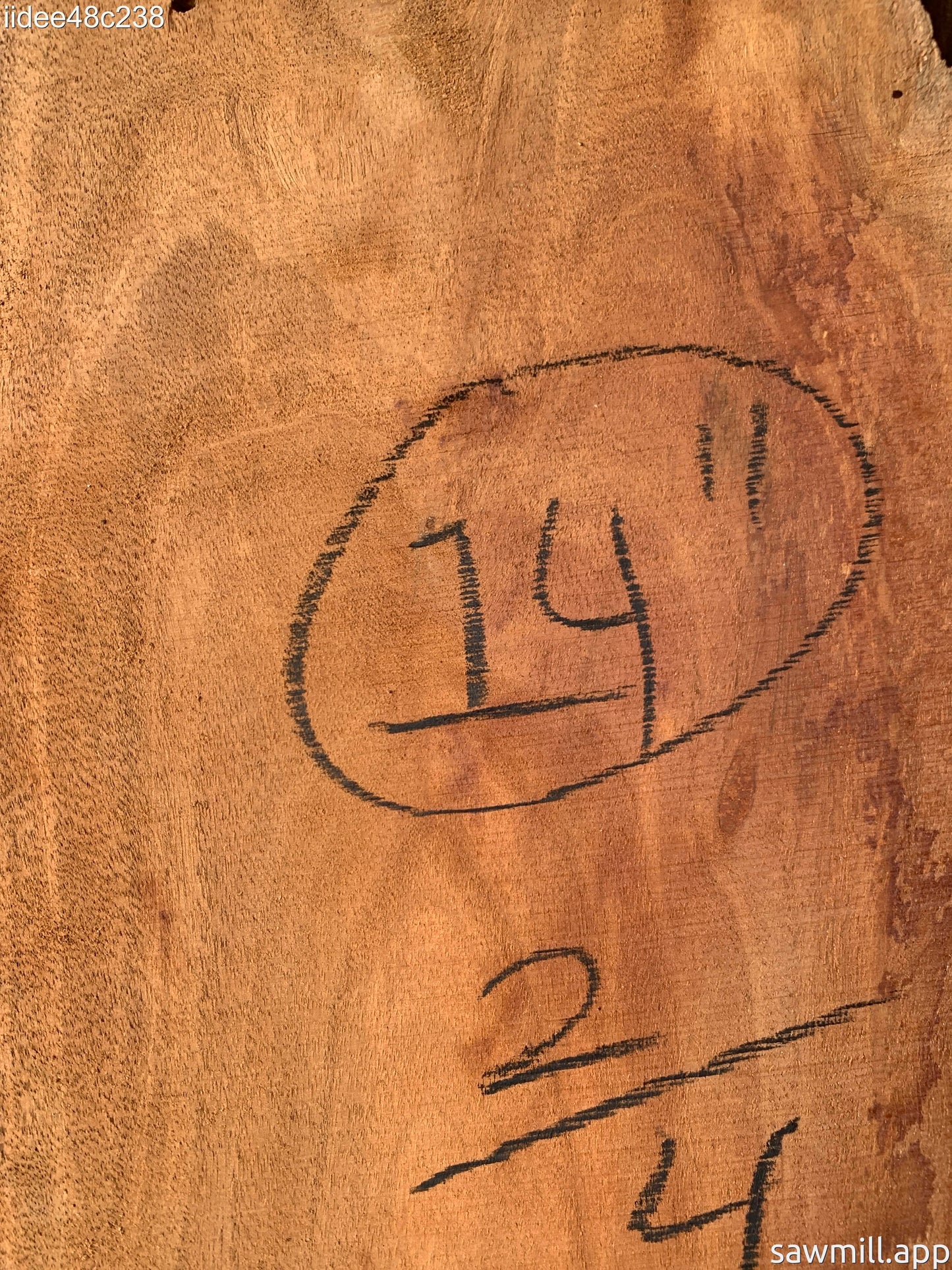 0.5" x 8" x 14" False Kamani