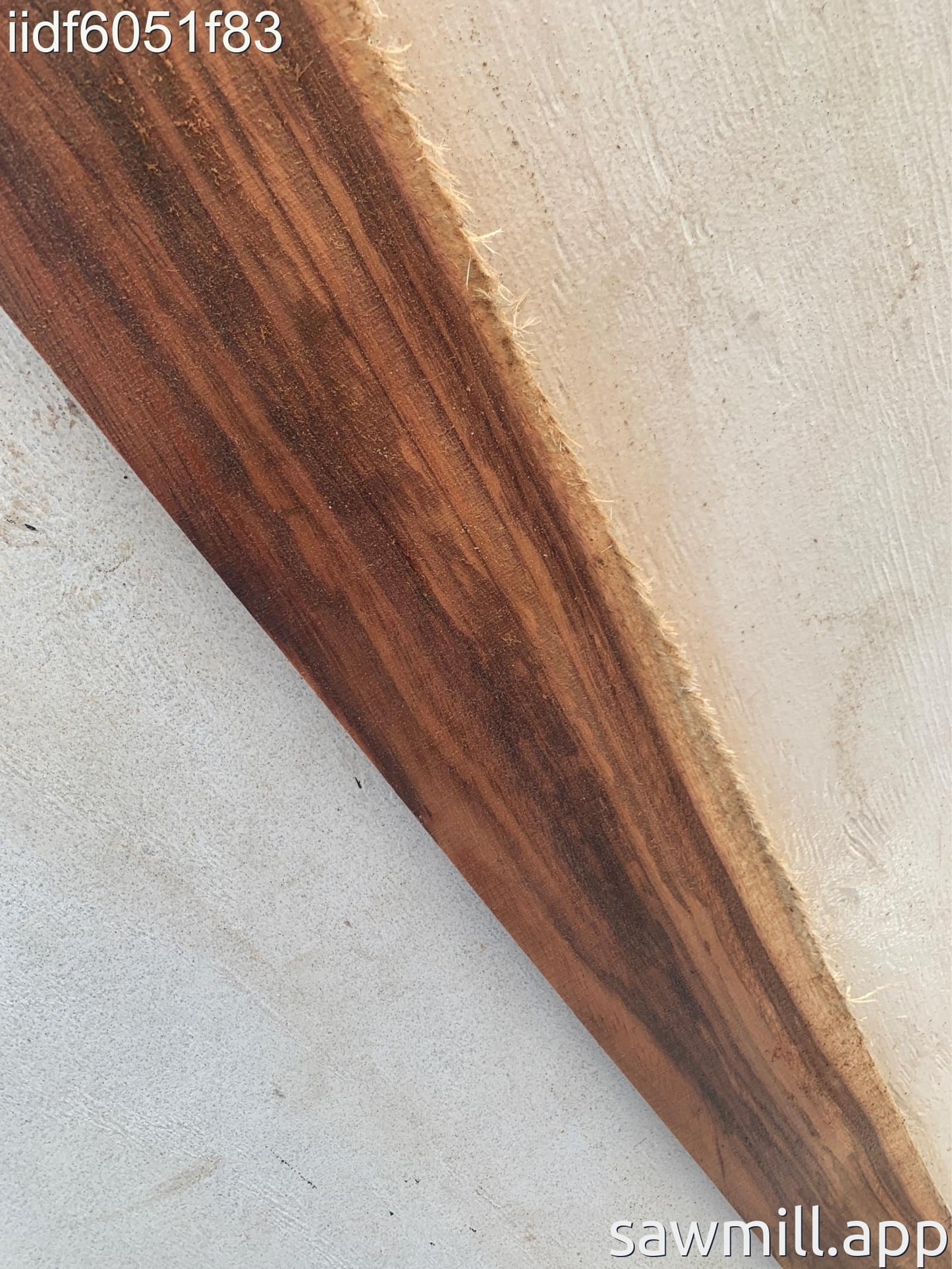 1" x 5" x 85" Chocolate Albizia