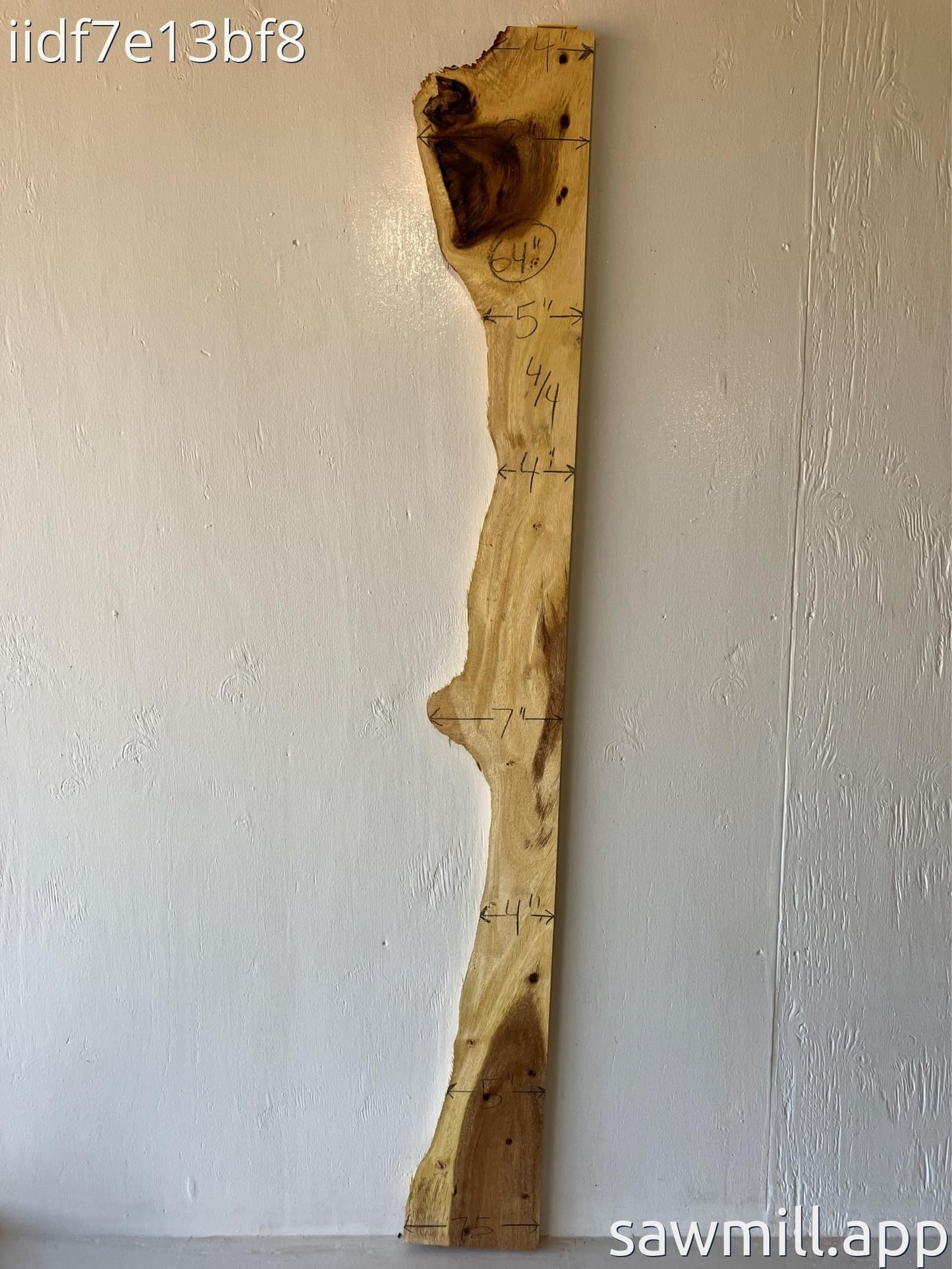 1" x 8" x 64" Monkeypod
