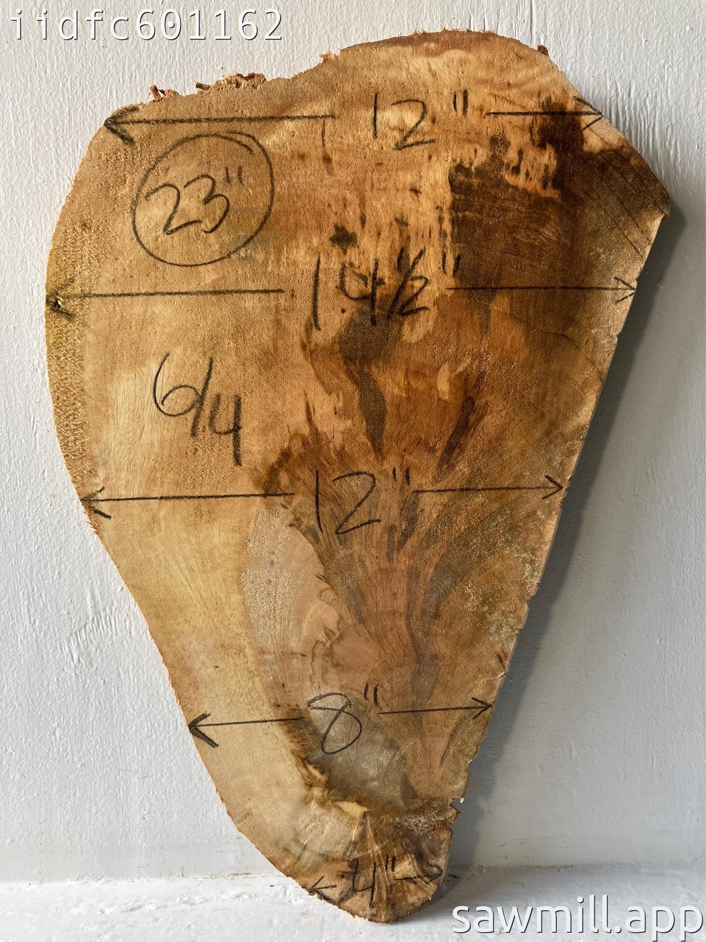 1.5" x 14" x 23" Mango