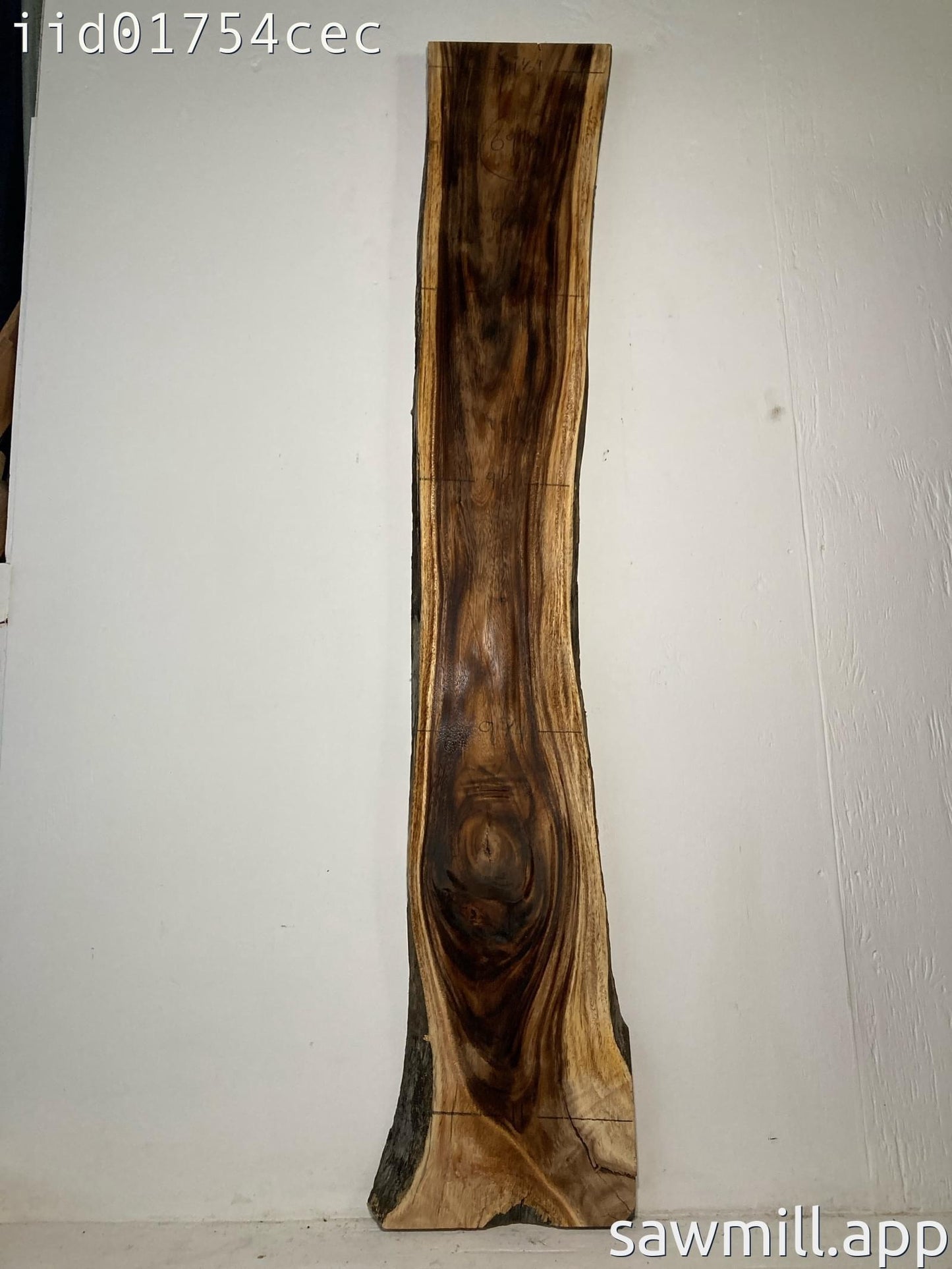 1.5" x 11" x 69" Monkeypod