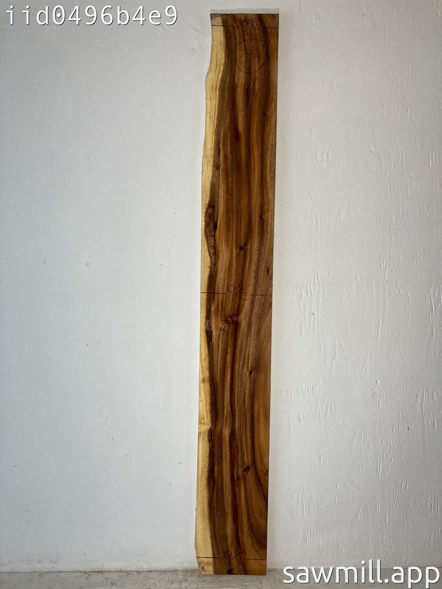1" x 9" x 74" Monkeypod