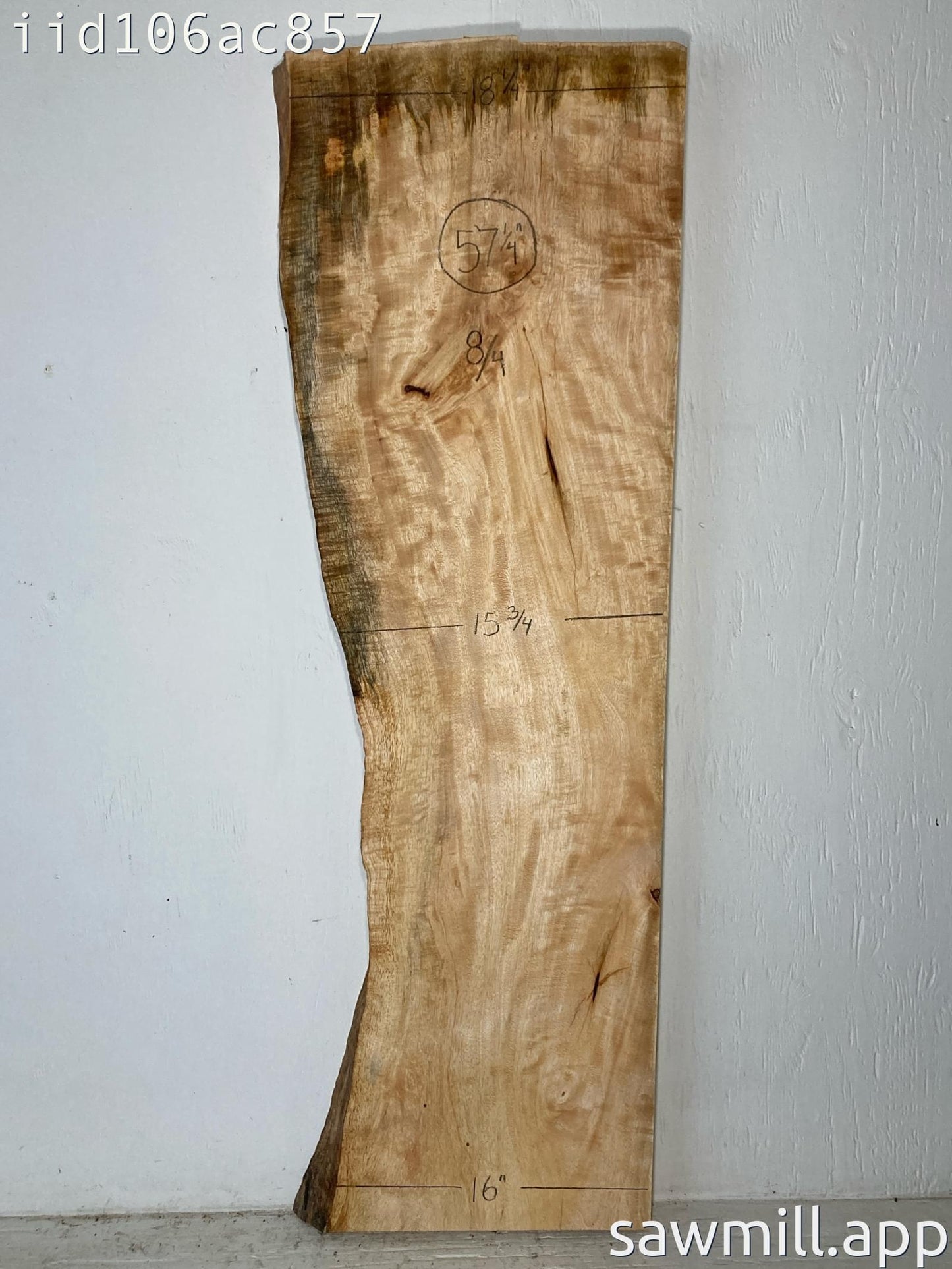 2" x 18" x 57" Mango