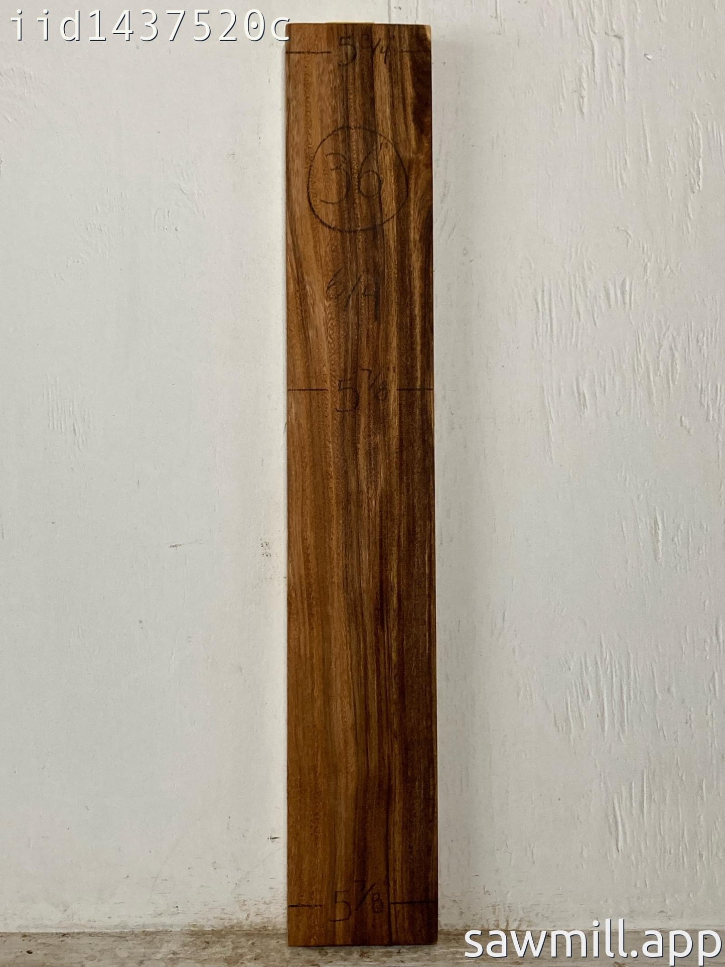 1.5" x 5" x 36" Monkeypod