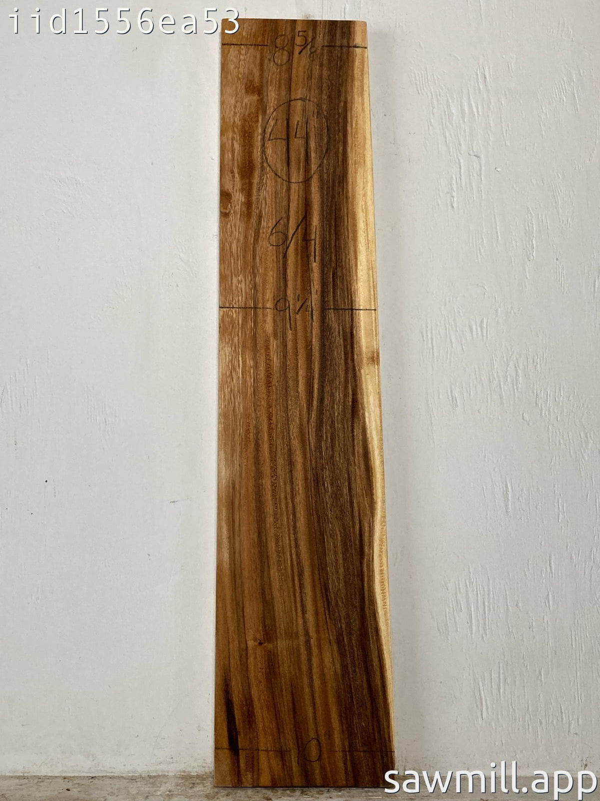 1.5" x 10" x 44" Monkeypod