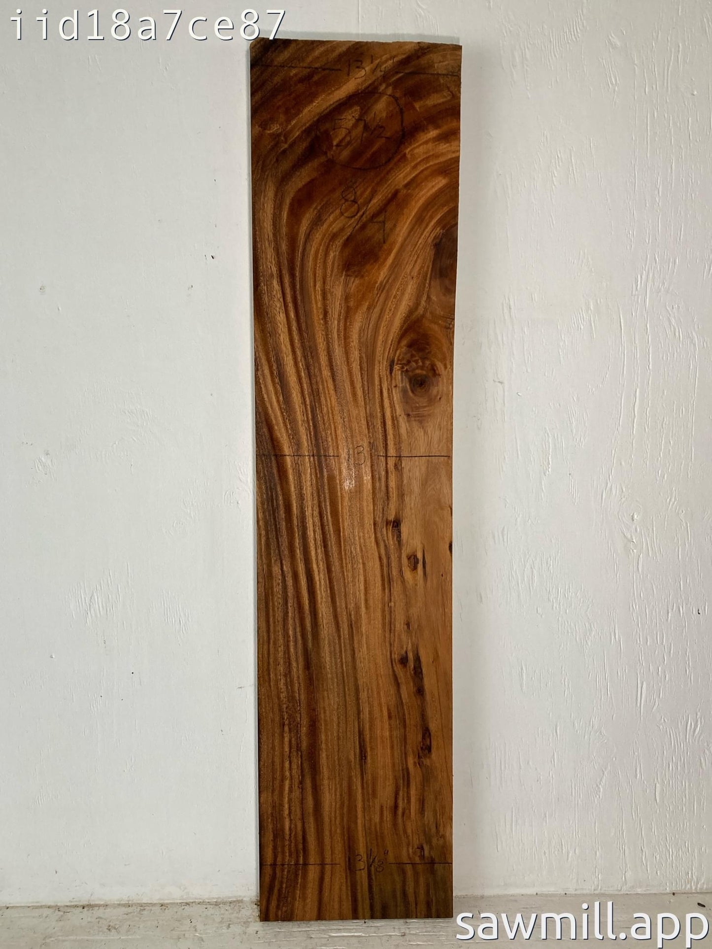2" x 13" x 57" Monkeypod