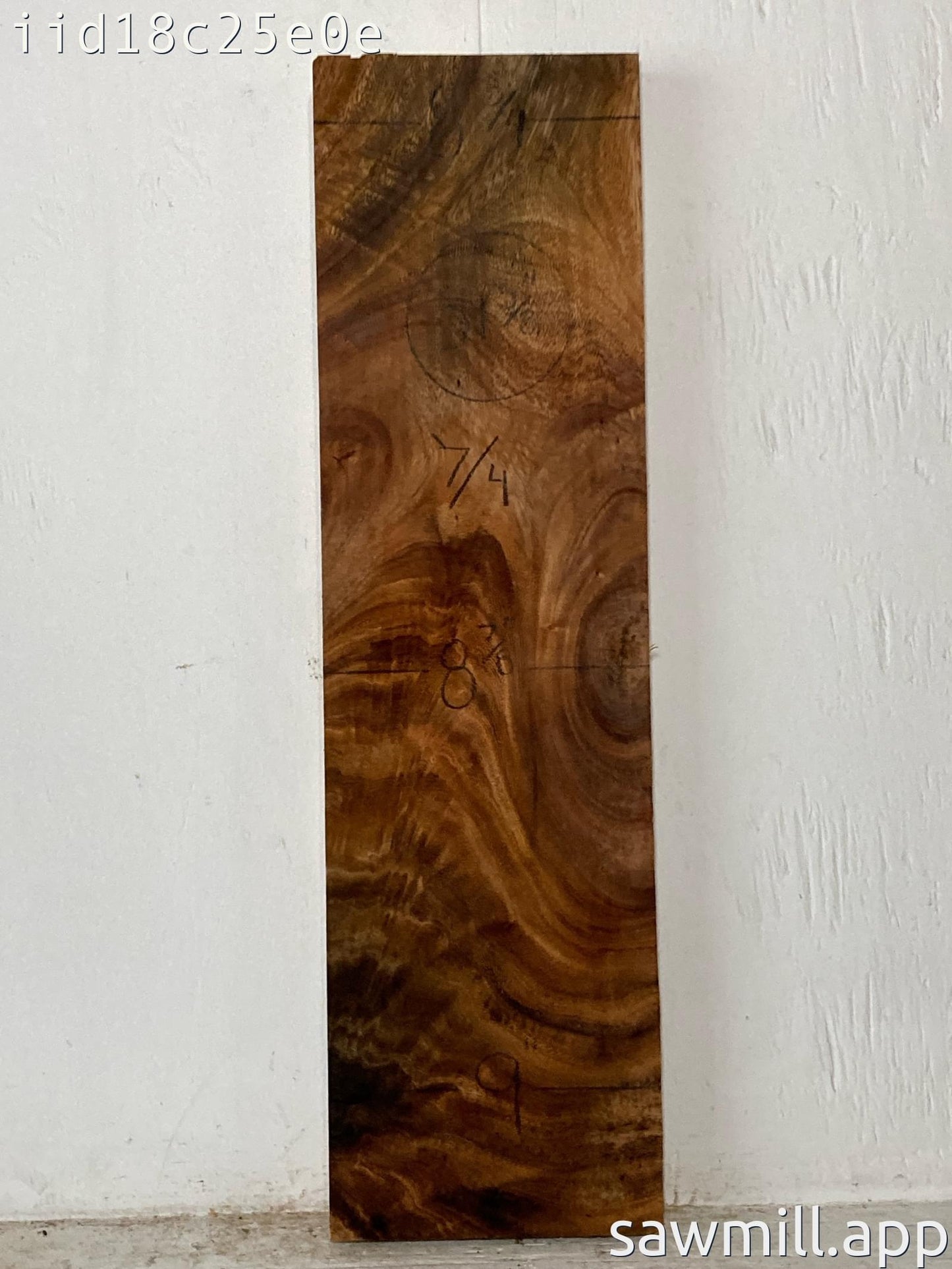 1.75" x 9" x 31" Monkeypod