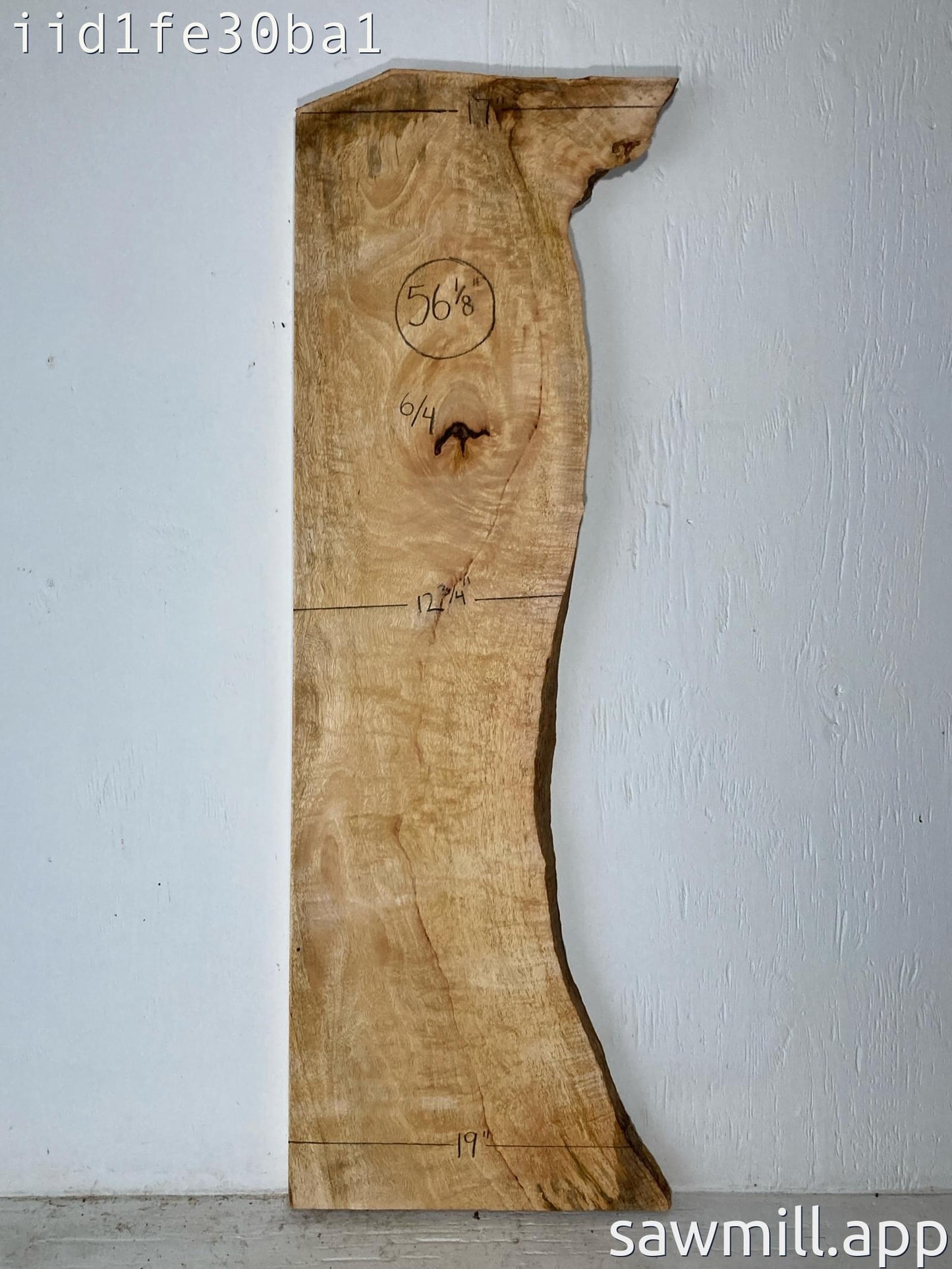 1.5" x 19" x 56" Mango