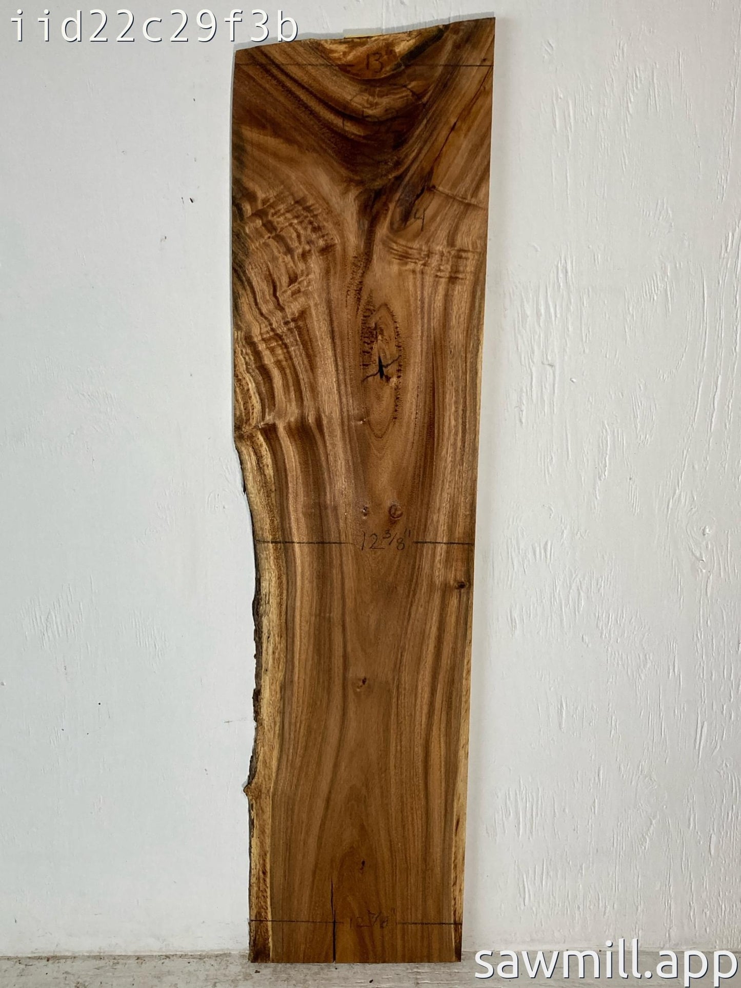 0.75" x 13" x 52" Monkeypod