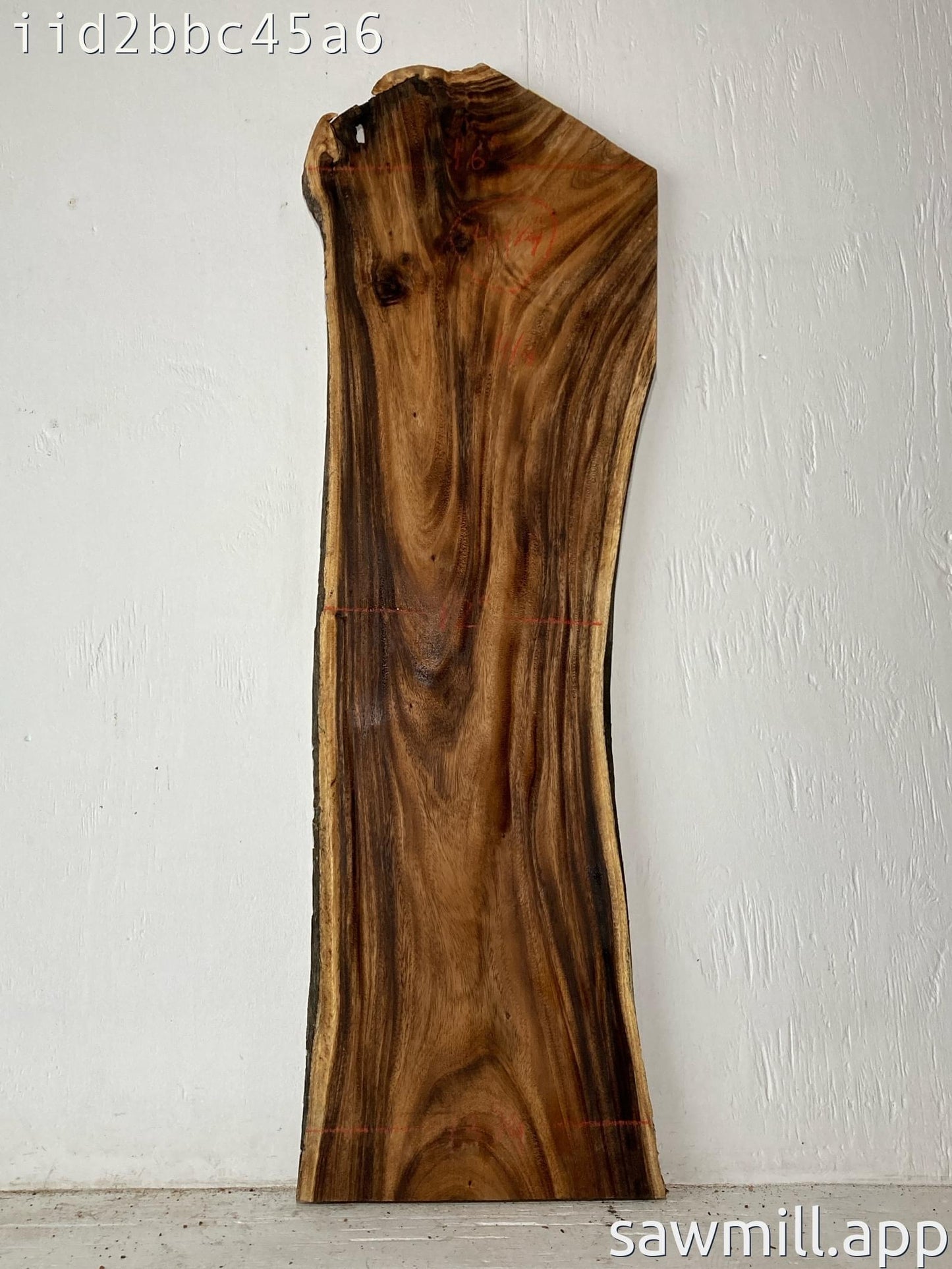 1" x 16" x 44" Monkeypod