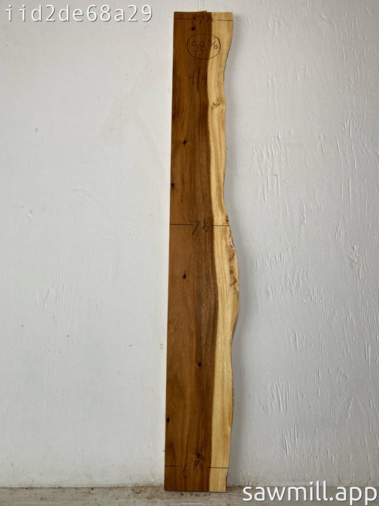 1" x 7" x 58" Monkeypod