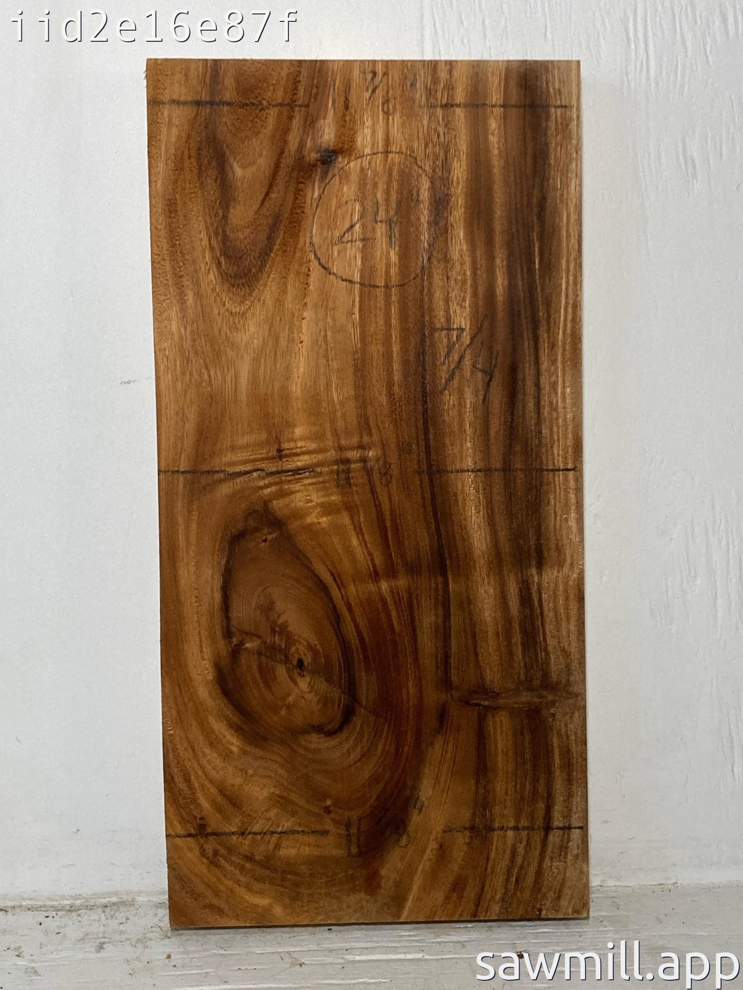 1.75" x 11" x 24" Monkeypod