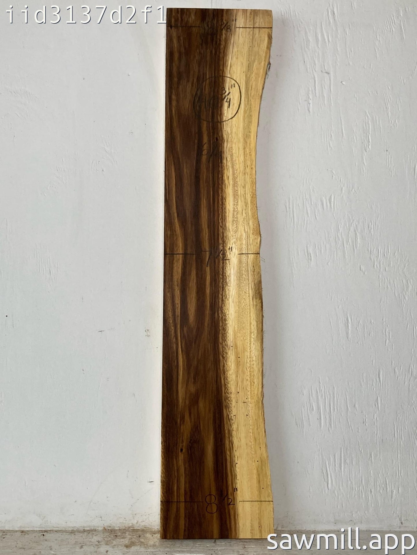 1.5" x 8" x 40" Monkeypod