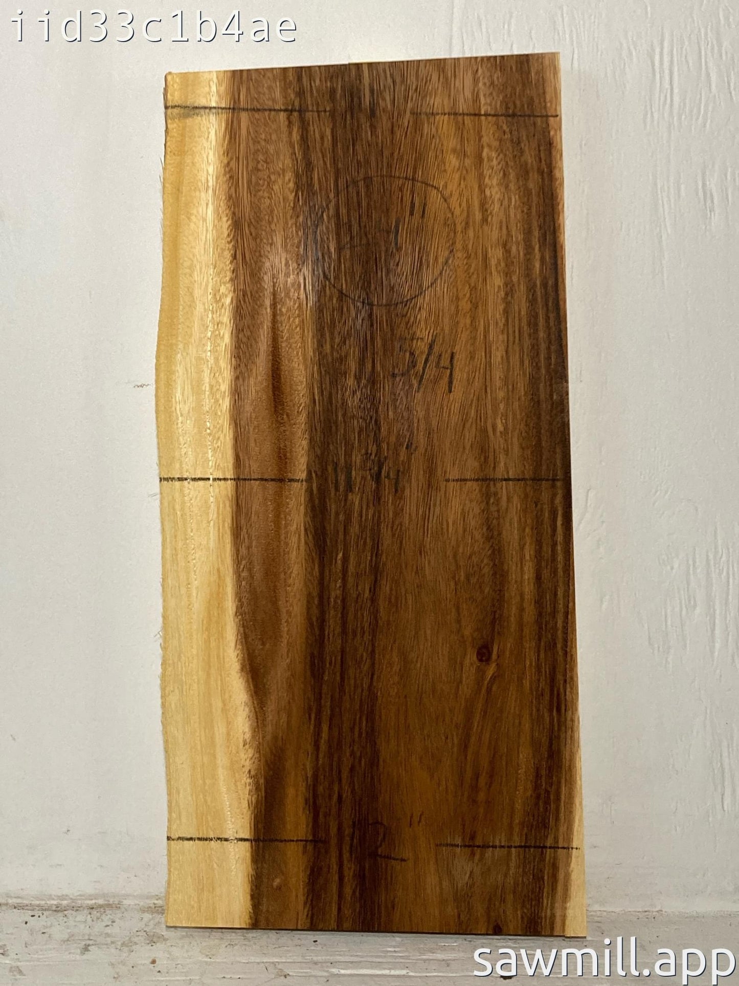 1.25" x 12" x 24" Monkeypod