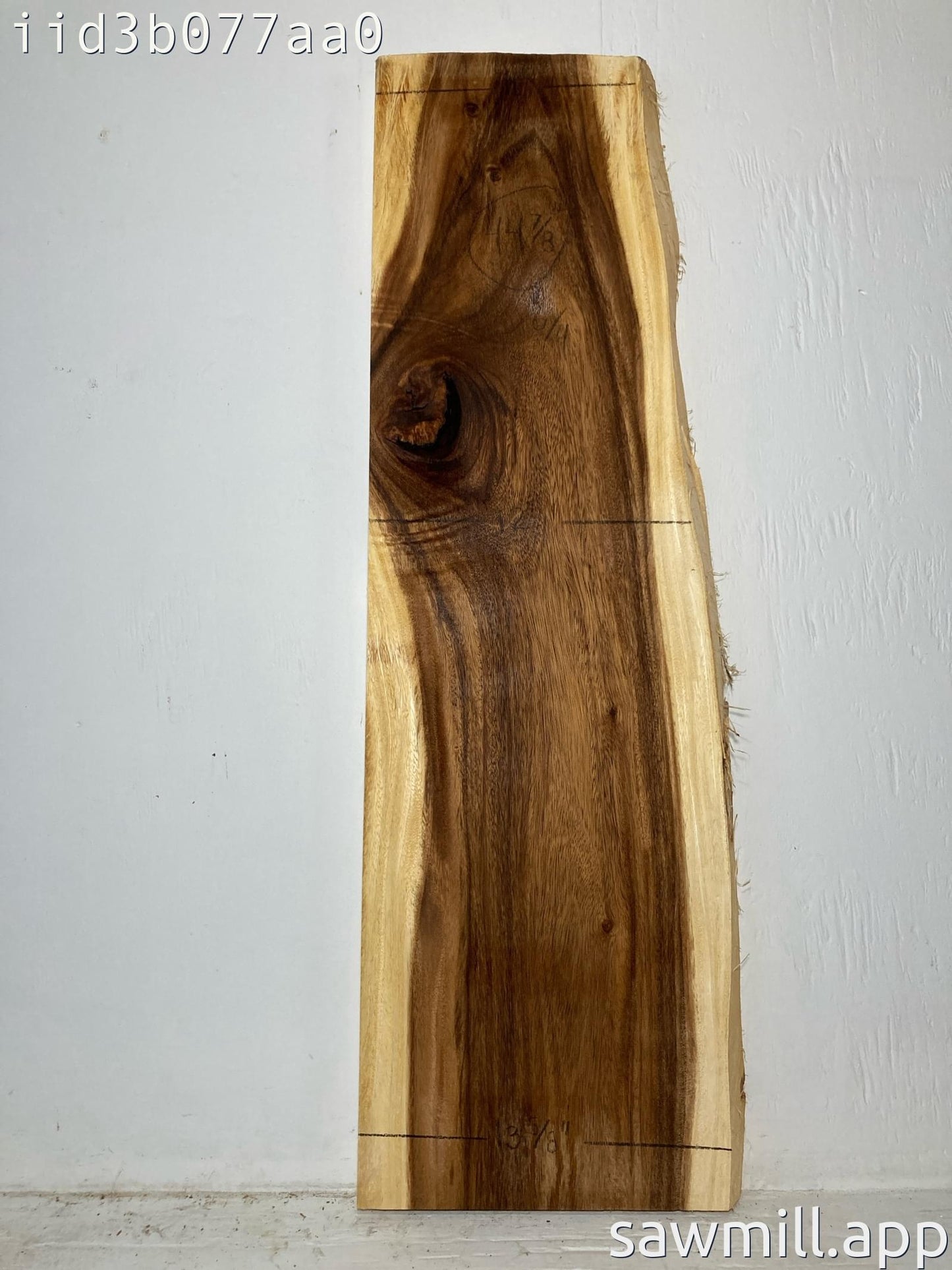 1.5" x 13" x 44" Monkeypod