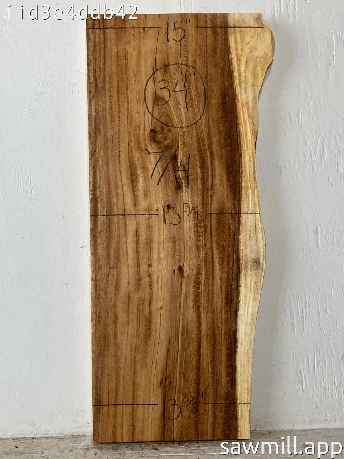 1.75" x 15" x 34" Monkeypod