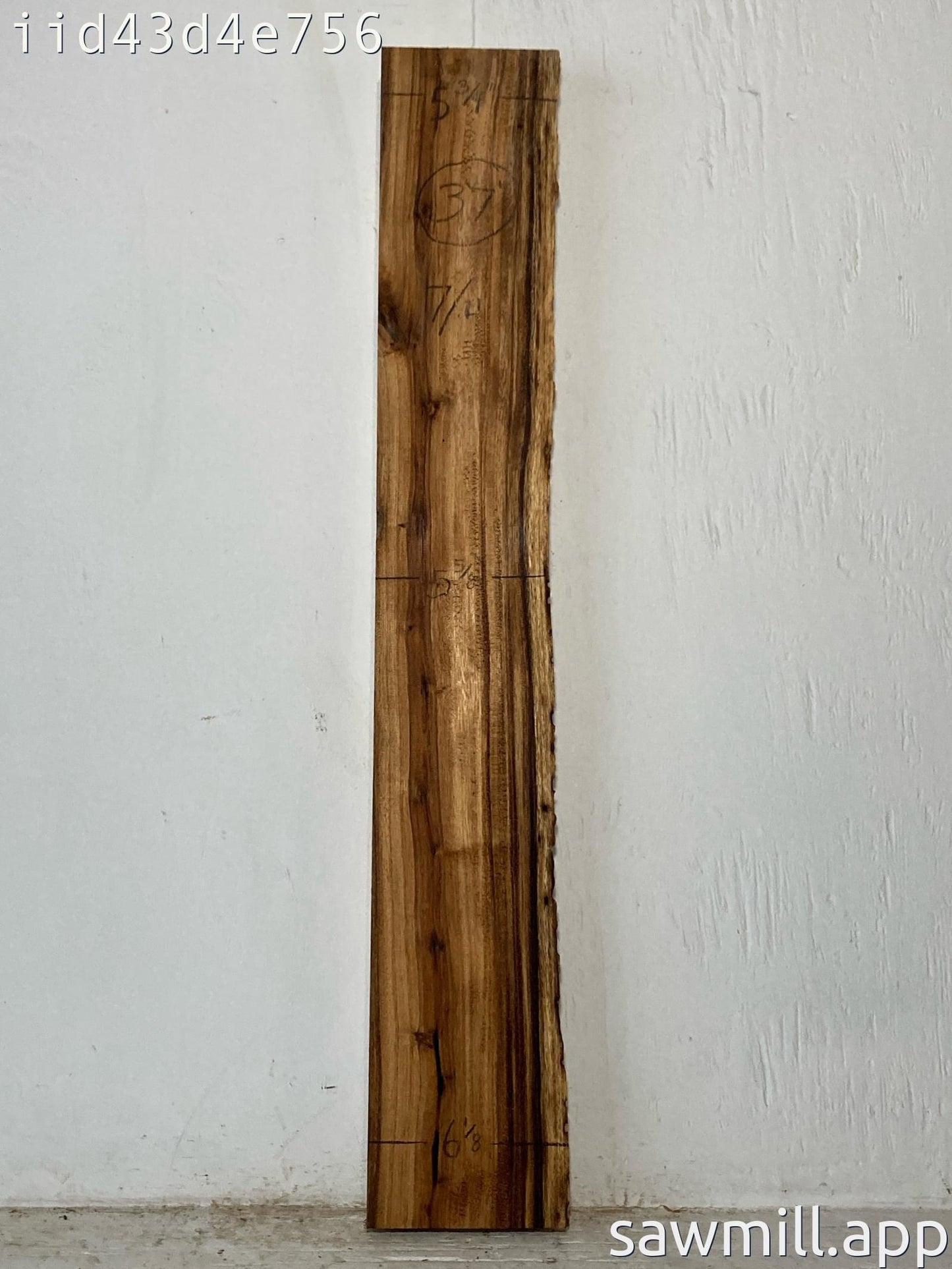 1.75" x 6" x 37" Monkeypod