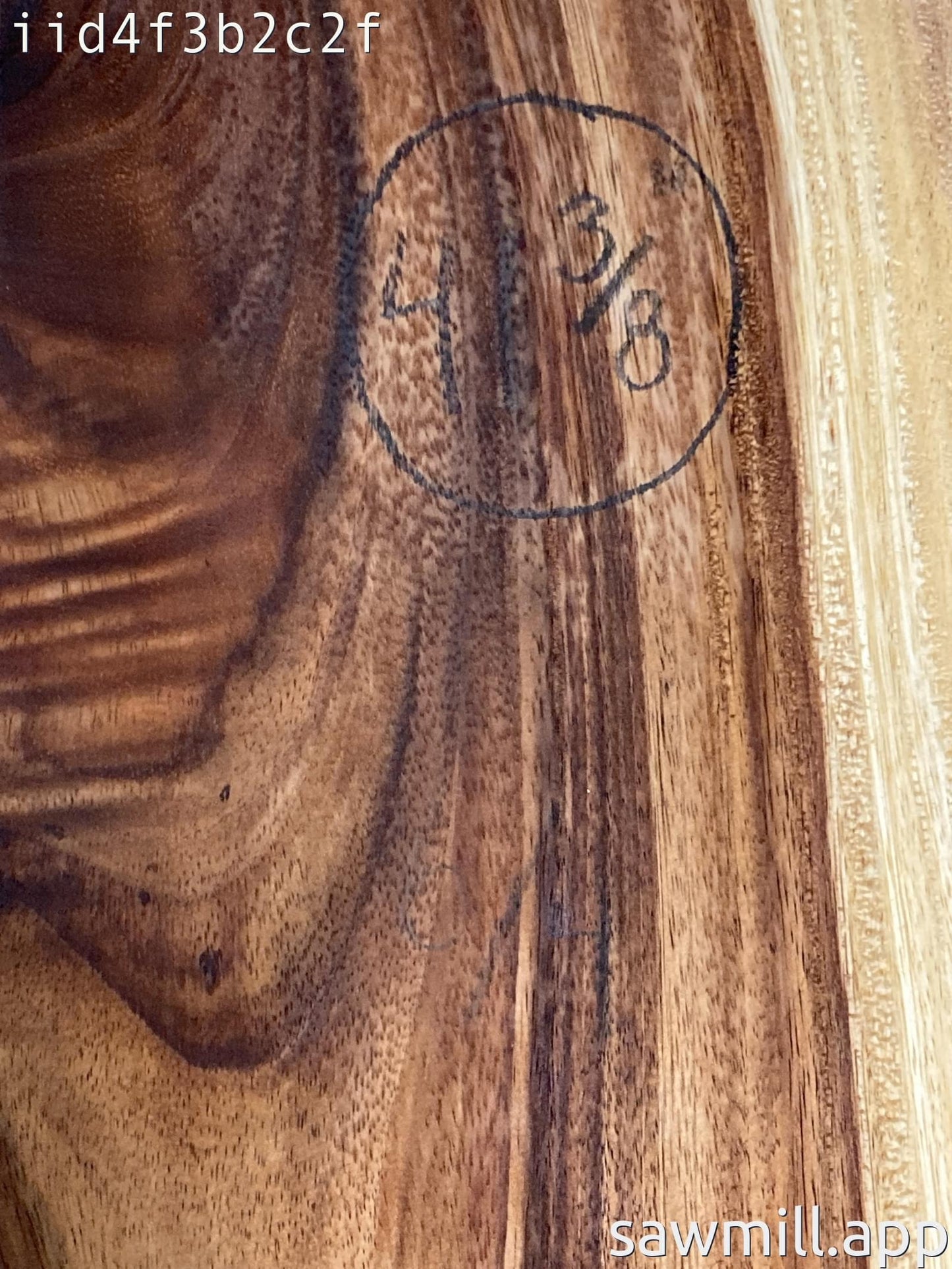 1.5" x 11" x 41" Monkeypod