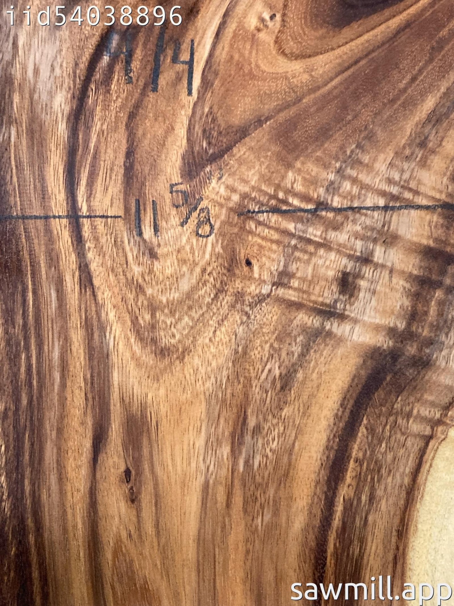 1" x 11" x 21" Monkeypod