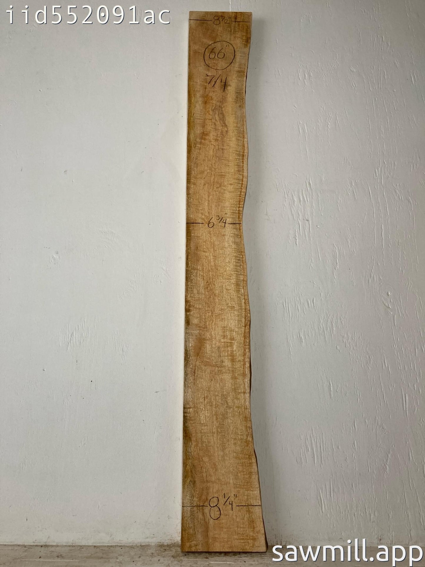 1.75" x 8" x 66" Mango