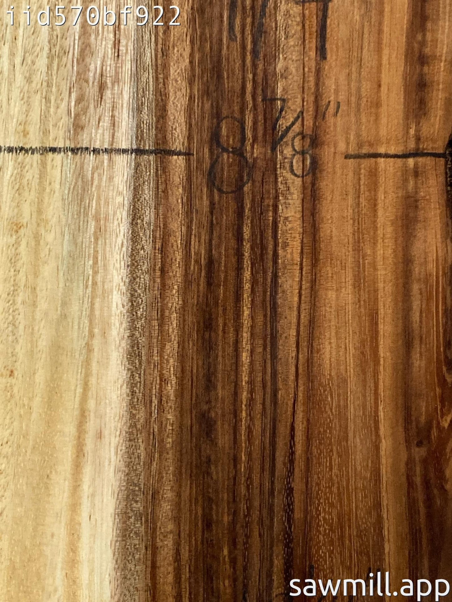 1" x 10" x 21" Monkeypod
