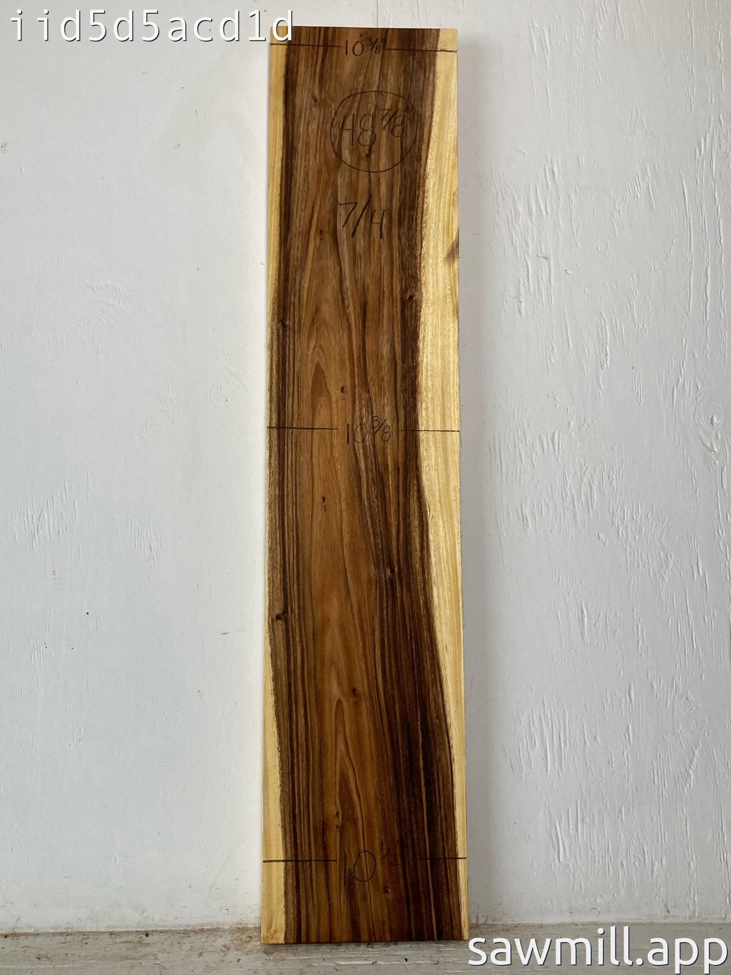 1.75" x 10" x 48" Monkeypod