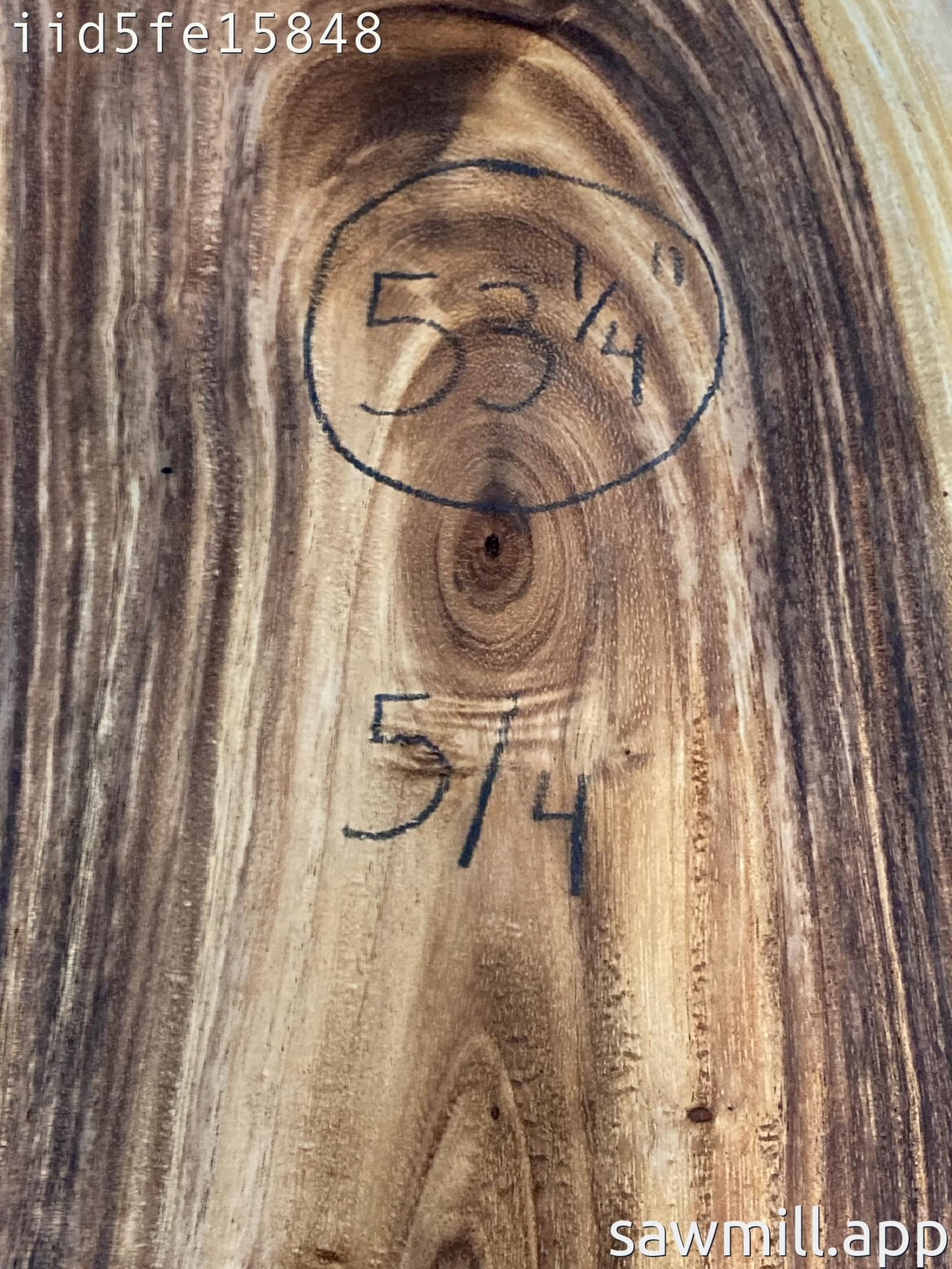 1.25" x 11" x 53" Monkeypod