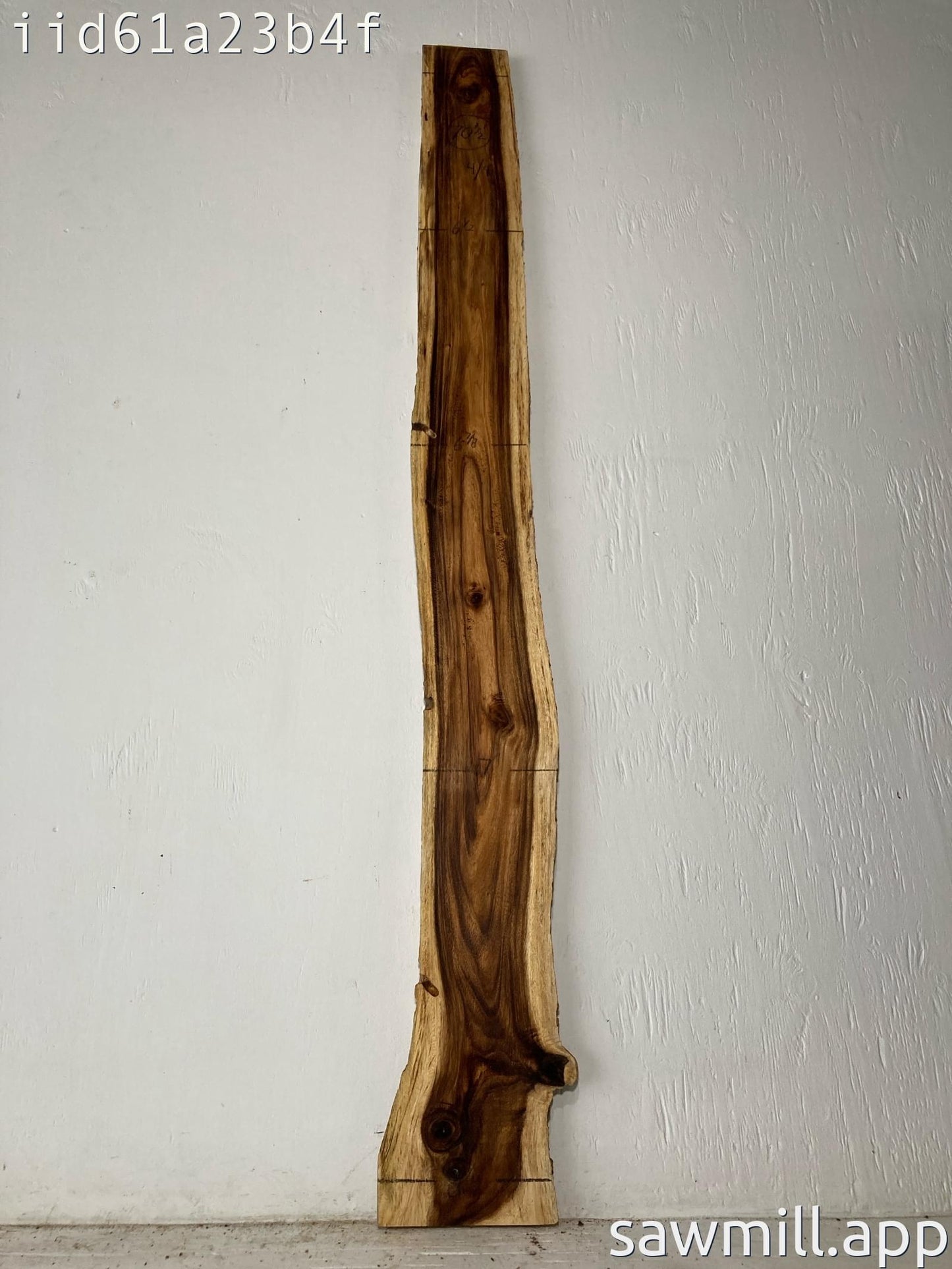 1" x 8" x 70" Monkeypod