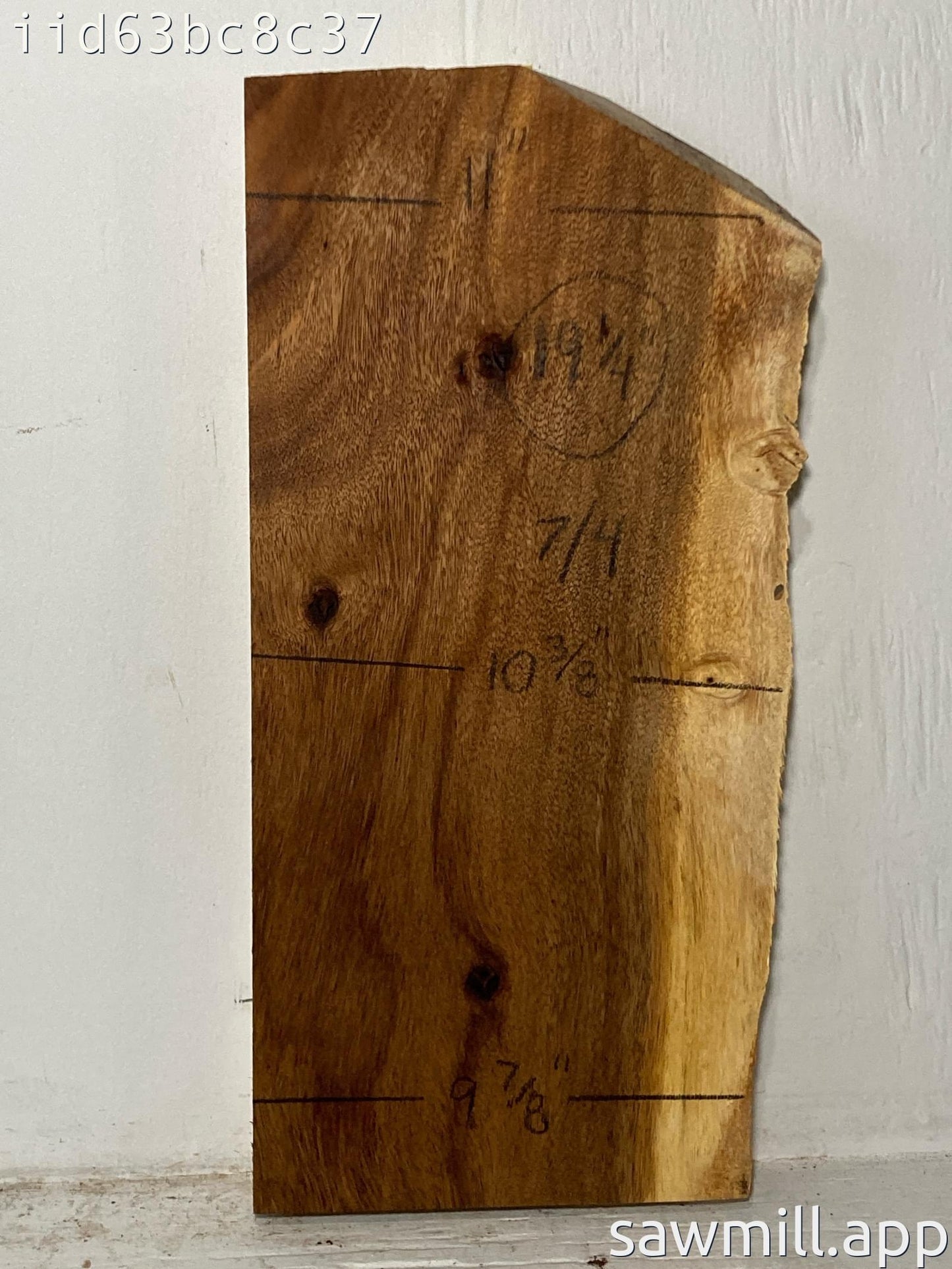 1.75" x 11" x 19" Monkeypod