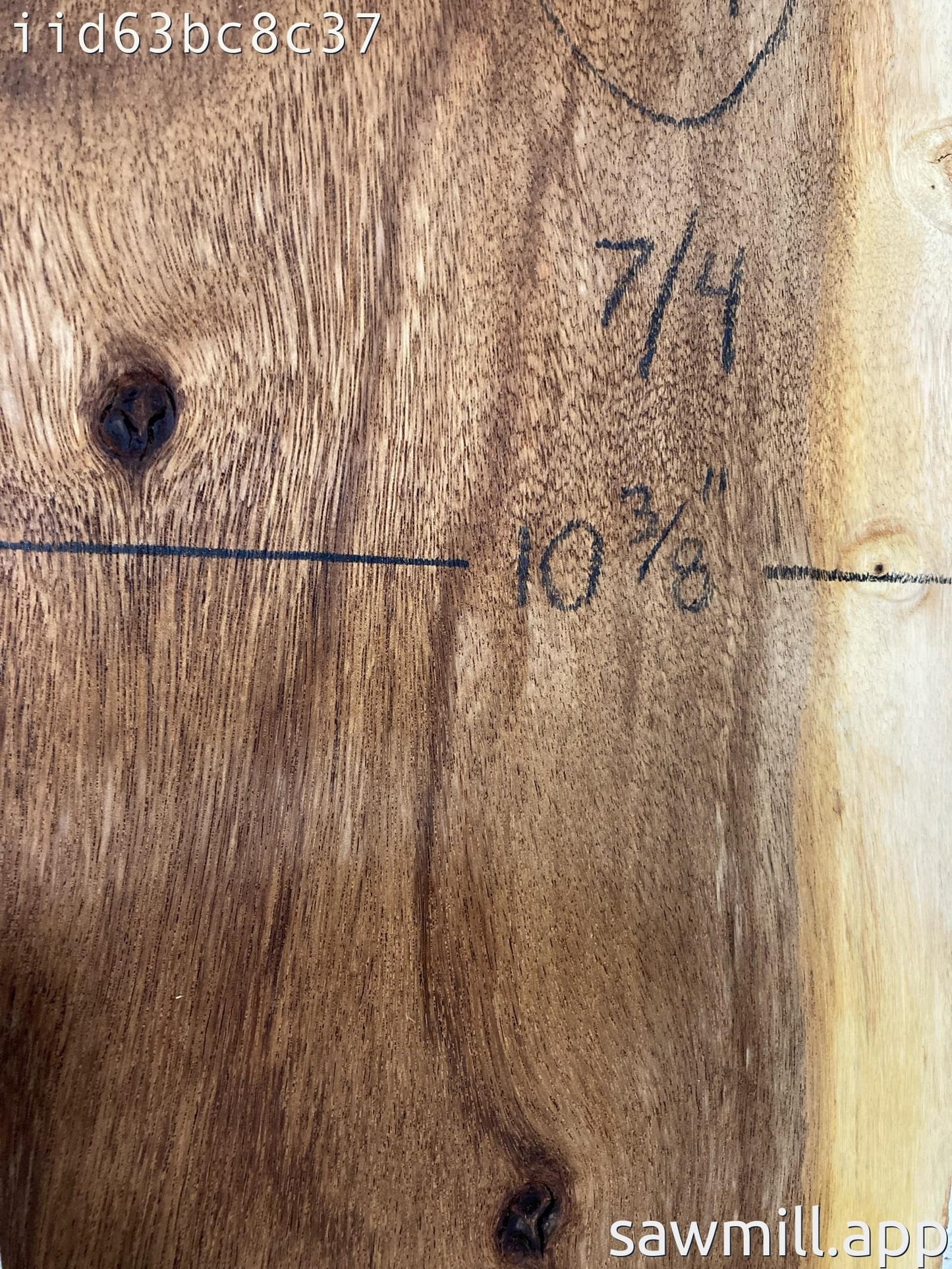 1.75" x 11" x 19" Monkeypod