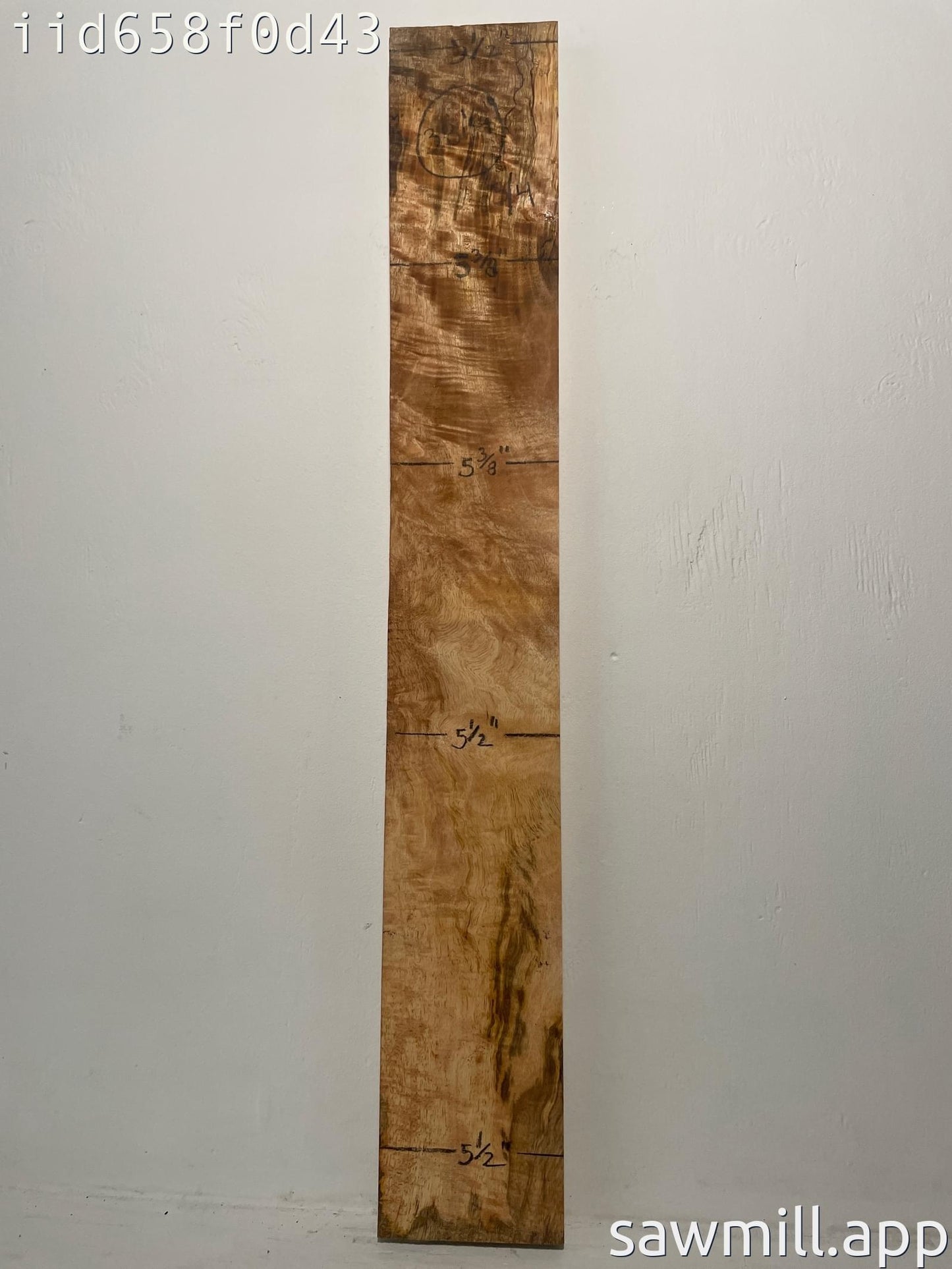1.25" x 5" x 38" Mango