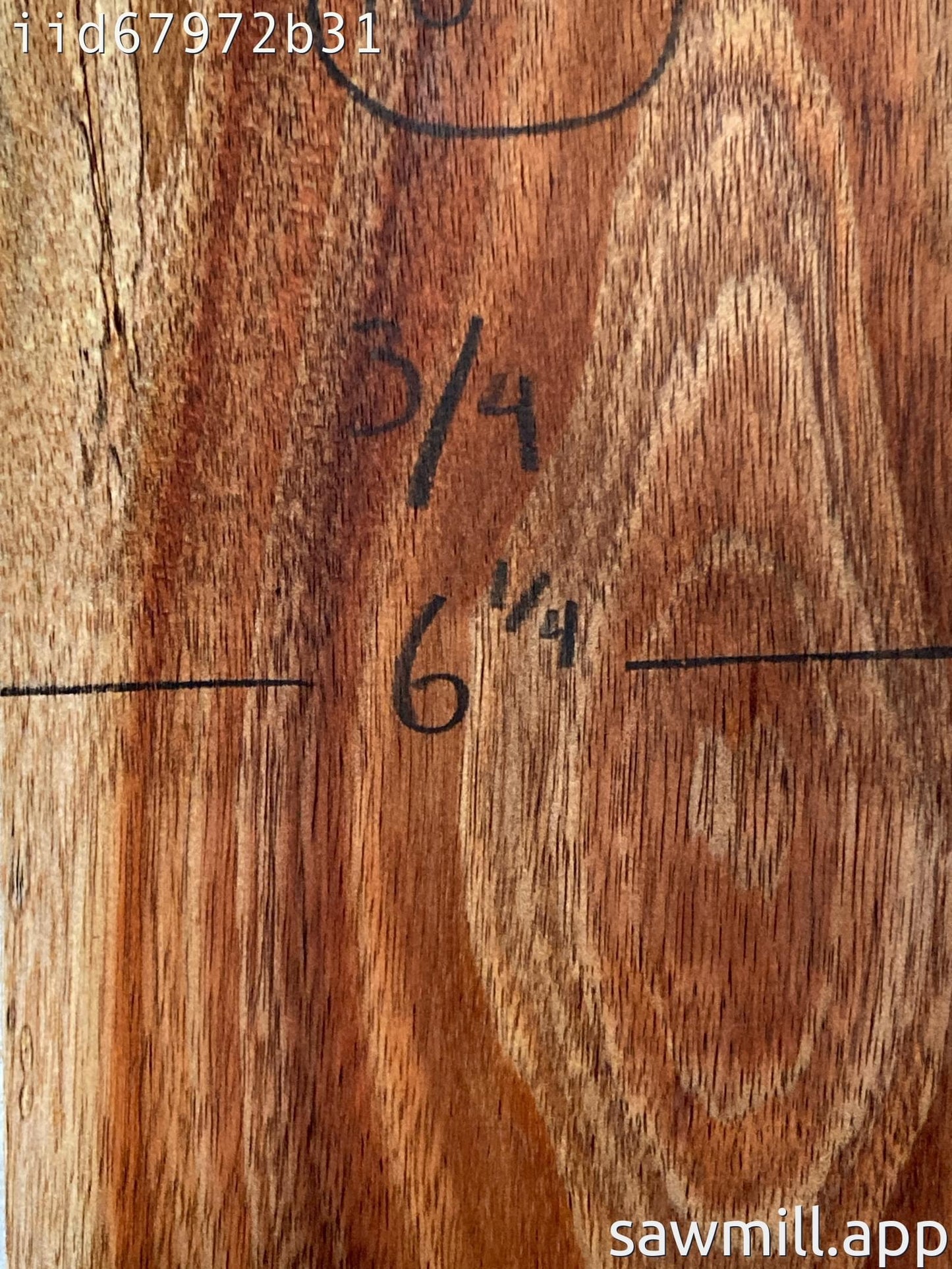 0.75" x 6" x 18" Koa