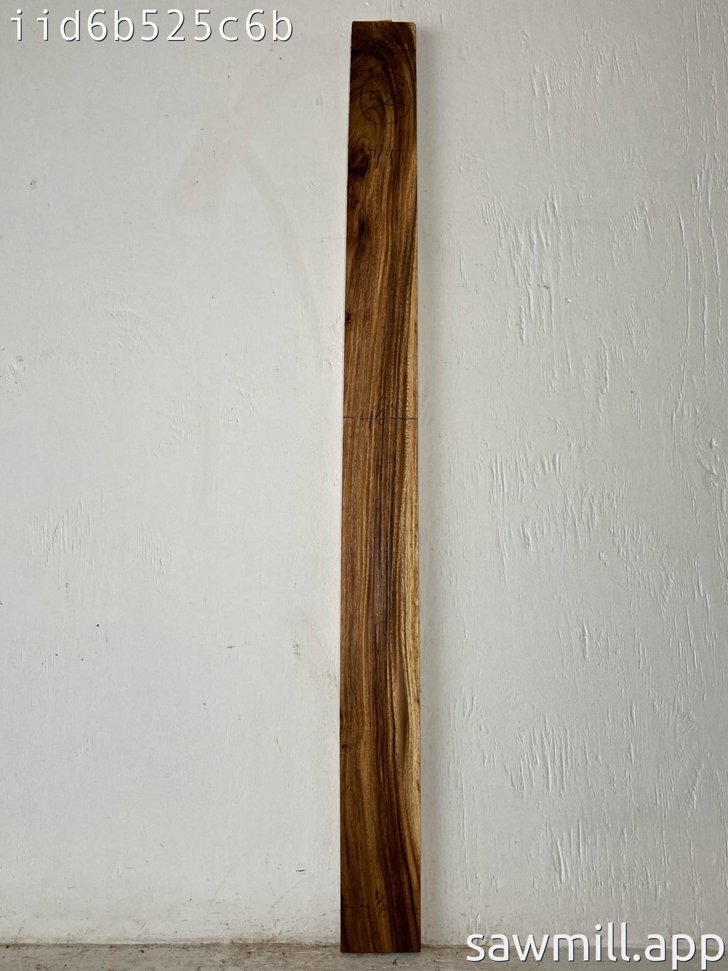 1" x 4" x 52" Monkeypod