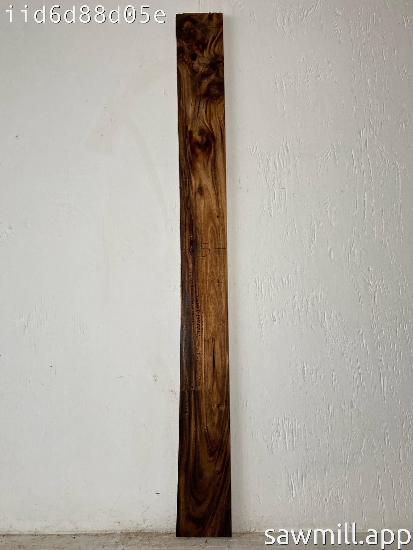 1" x 5" x 57" Monkeypod