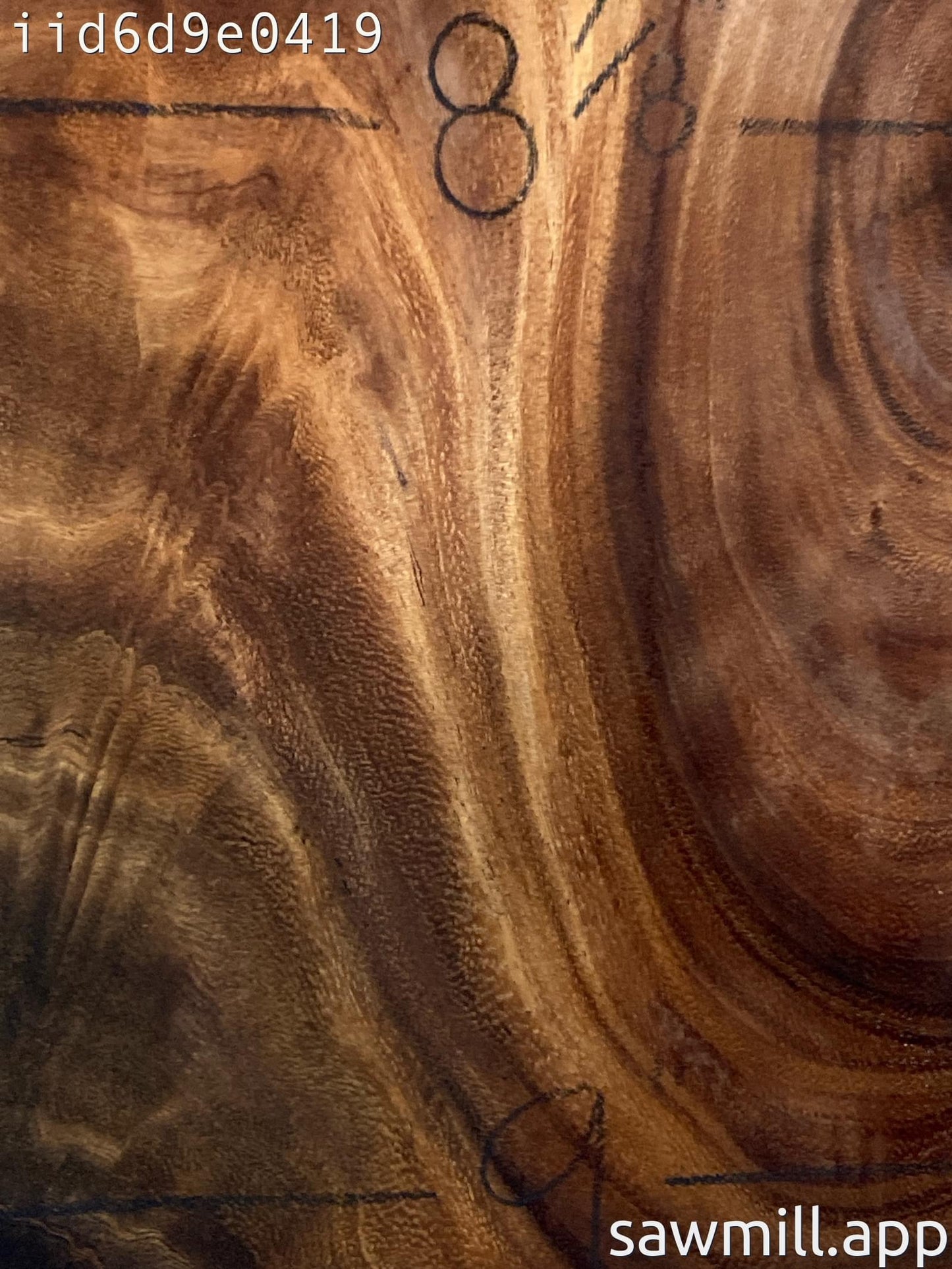 2.25" x 9" x 24" Monkeypod