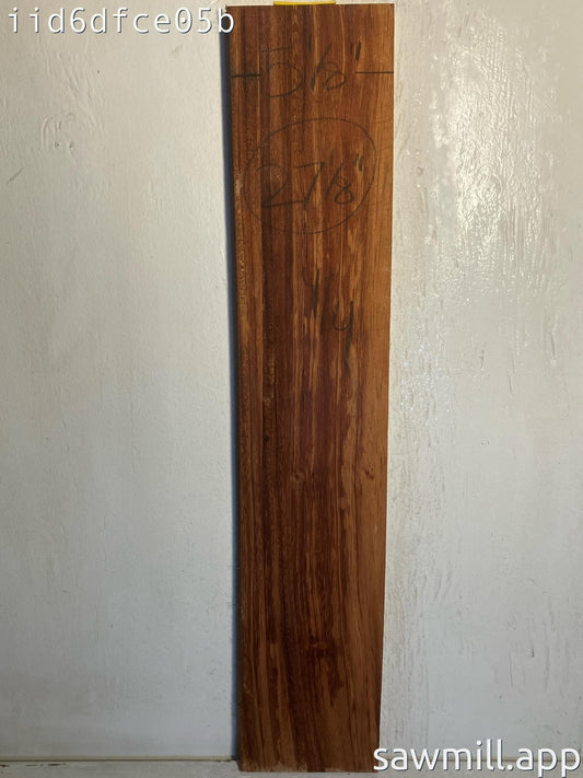 1" x 5" x 27" Chocolate Albizia