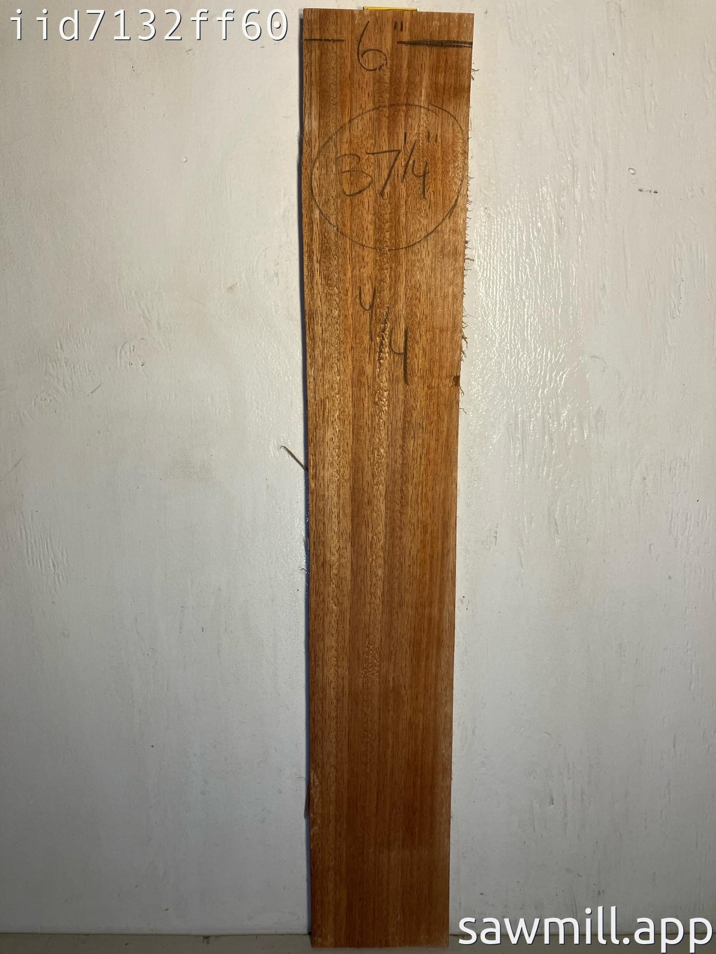 1" x 6" x 37" Albizia