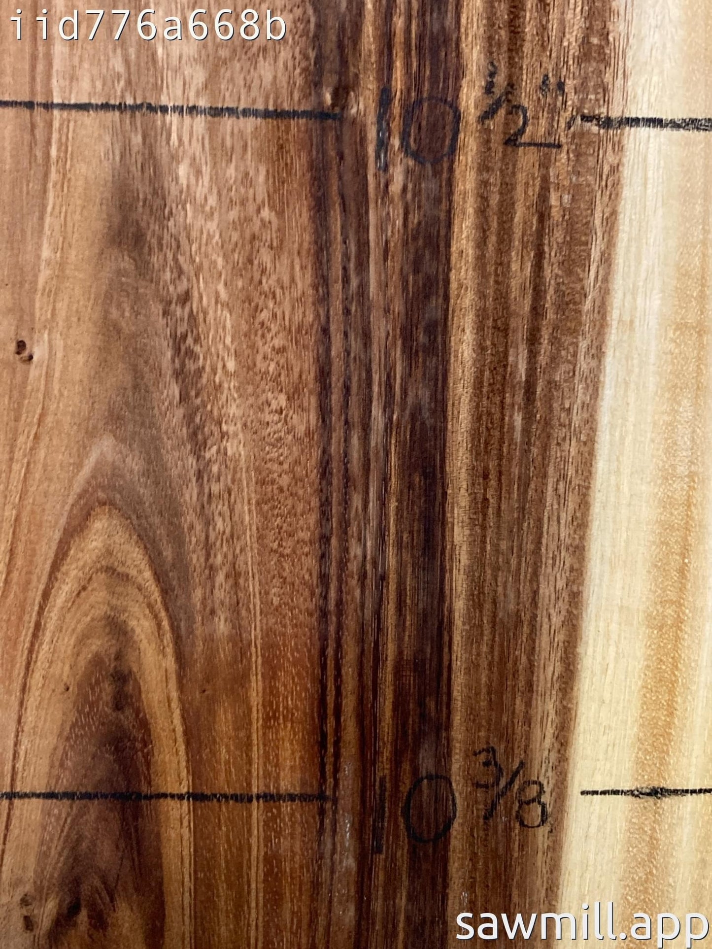 1.5" x 10" x 20" Monkeypod