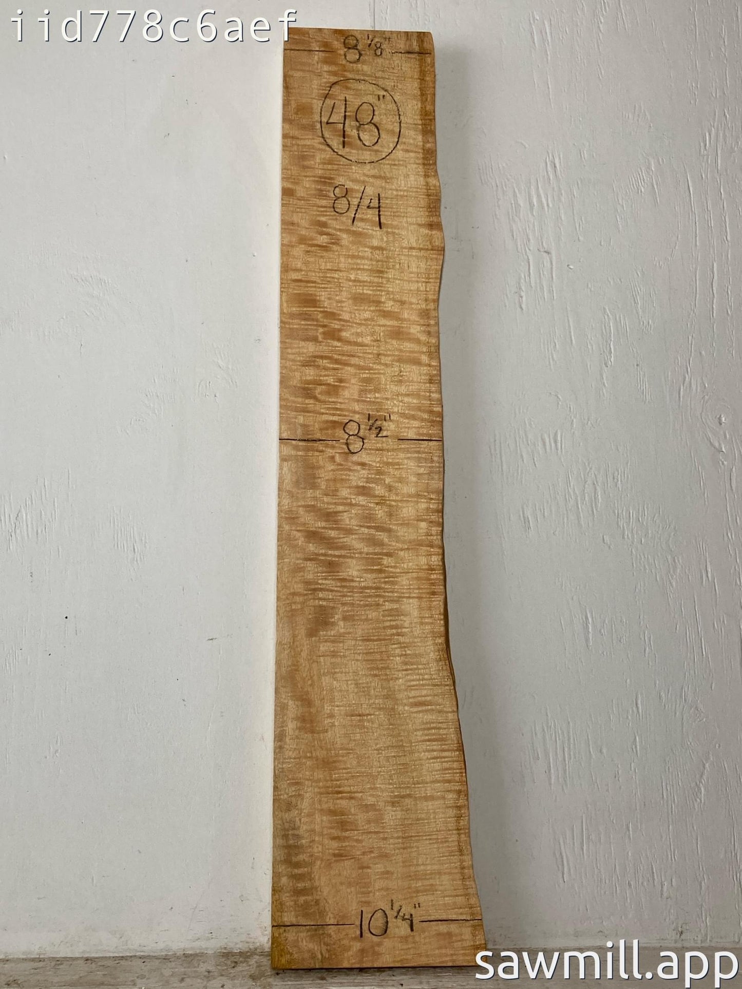 1.75" x 10" x 48" Mango